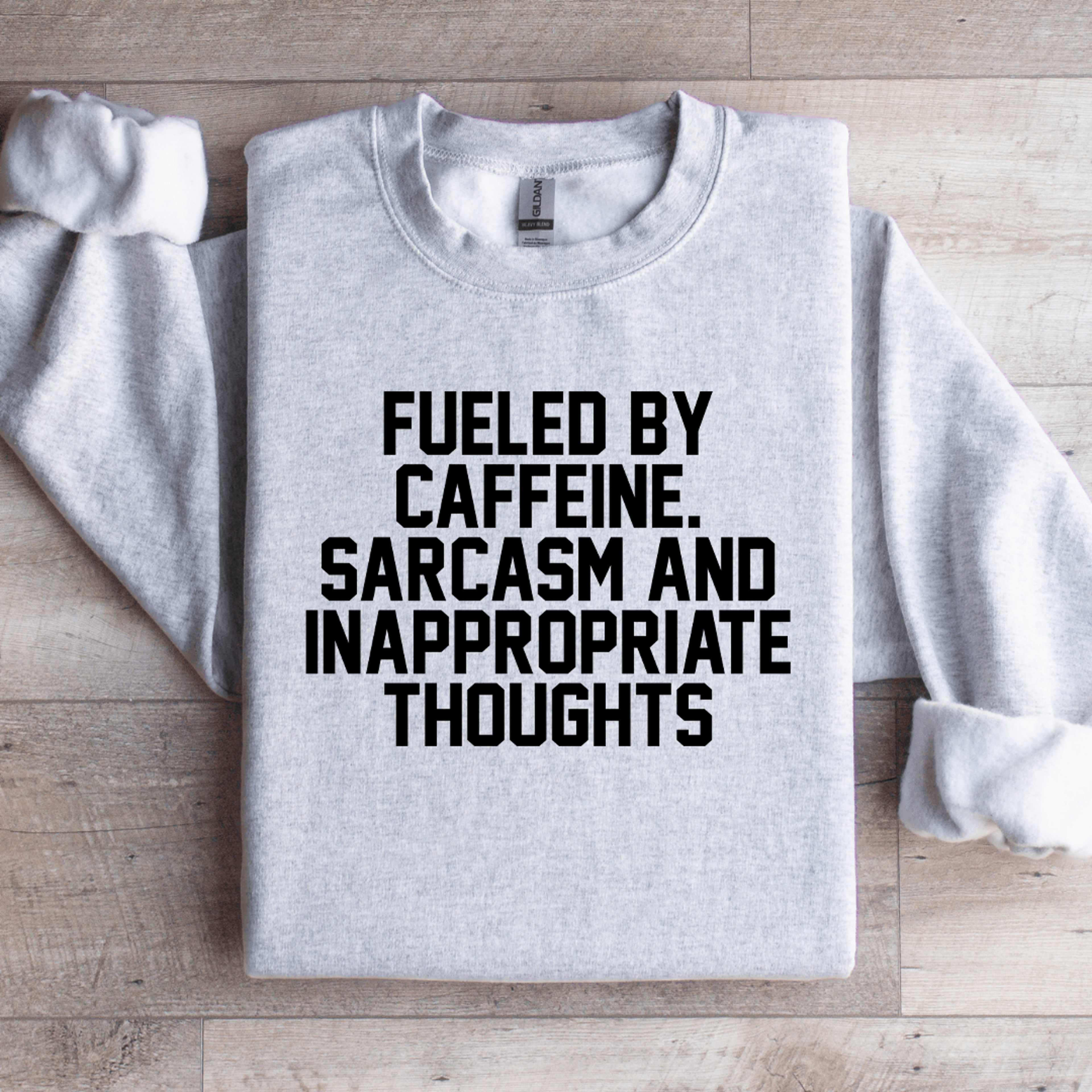 fueled by caffeine sweatshirt