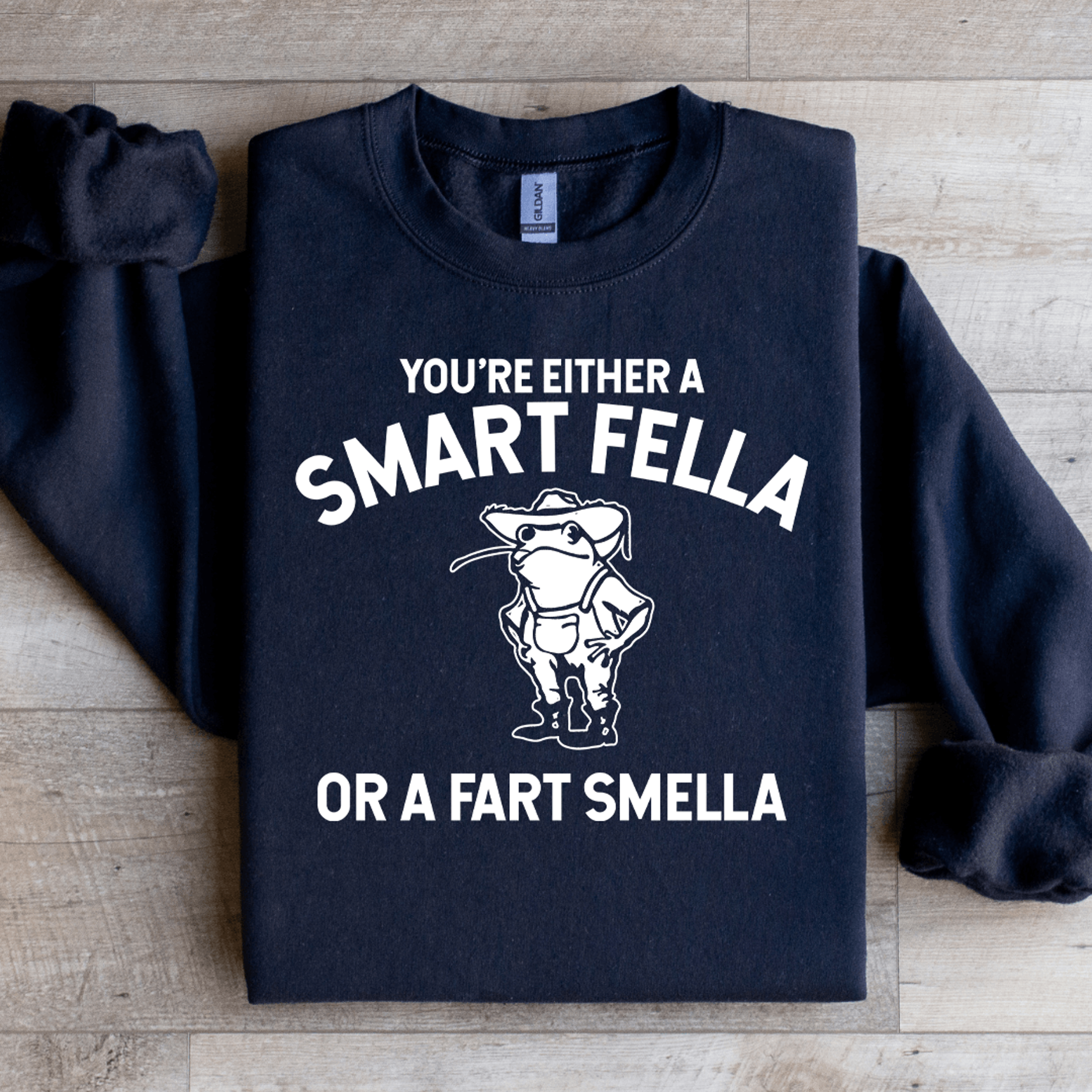 you're either a smart fella sweatshirt