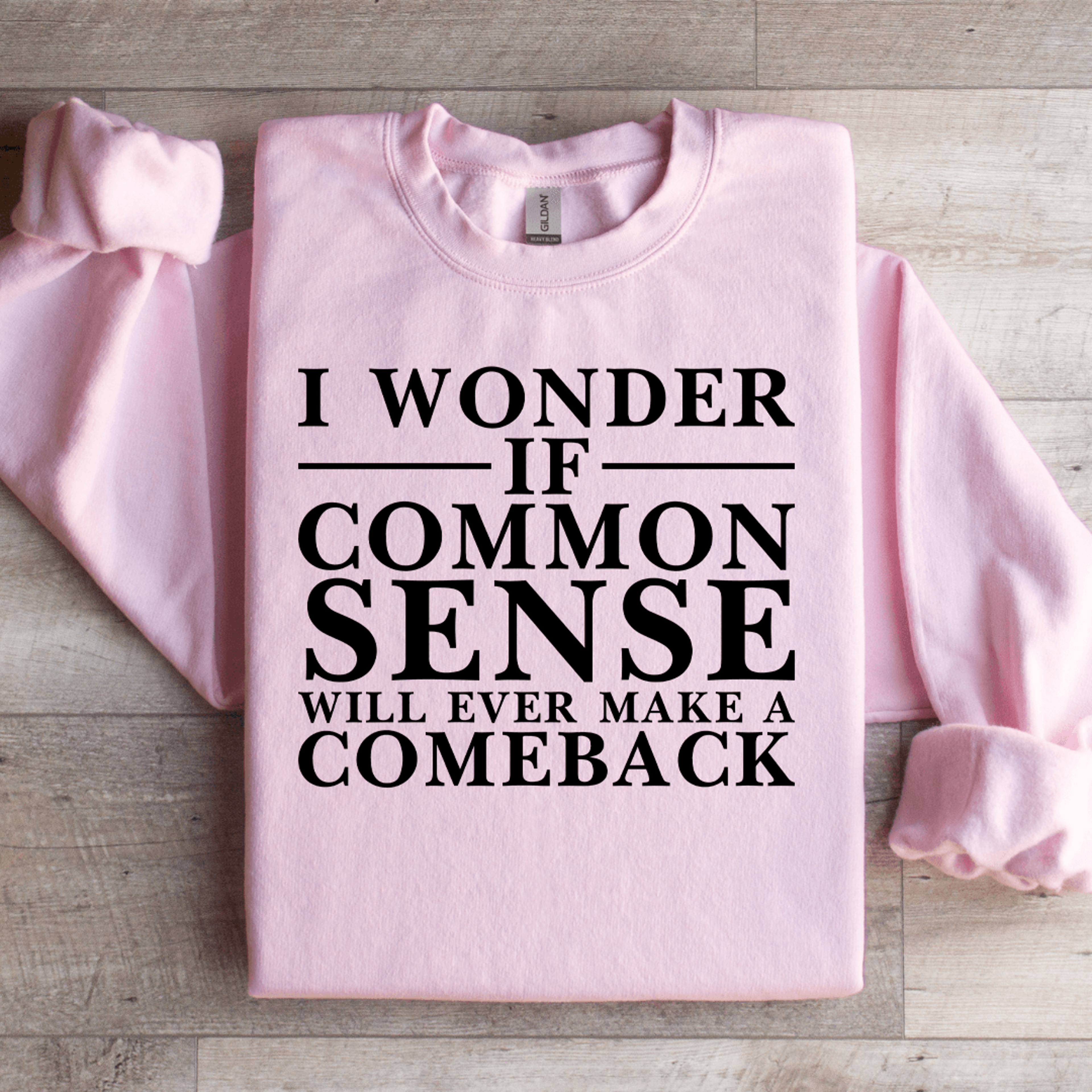 i wonder if common sense sweatshirt