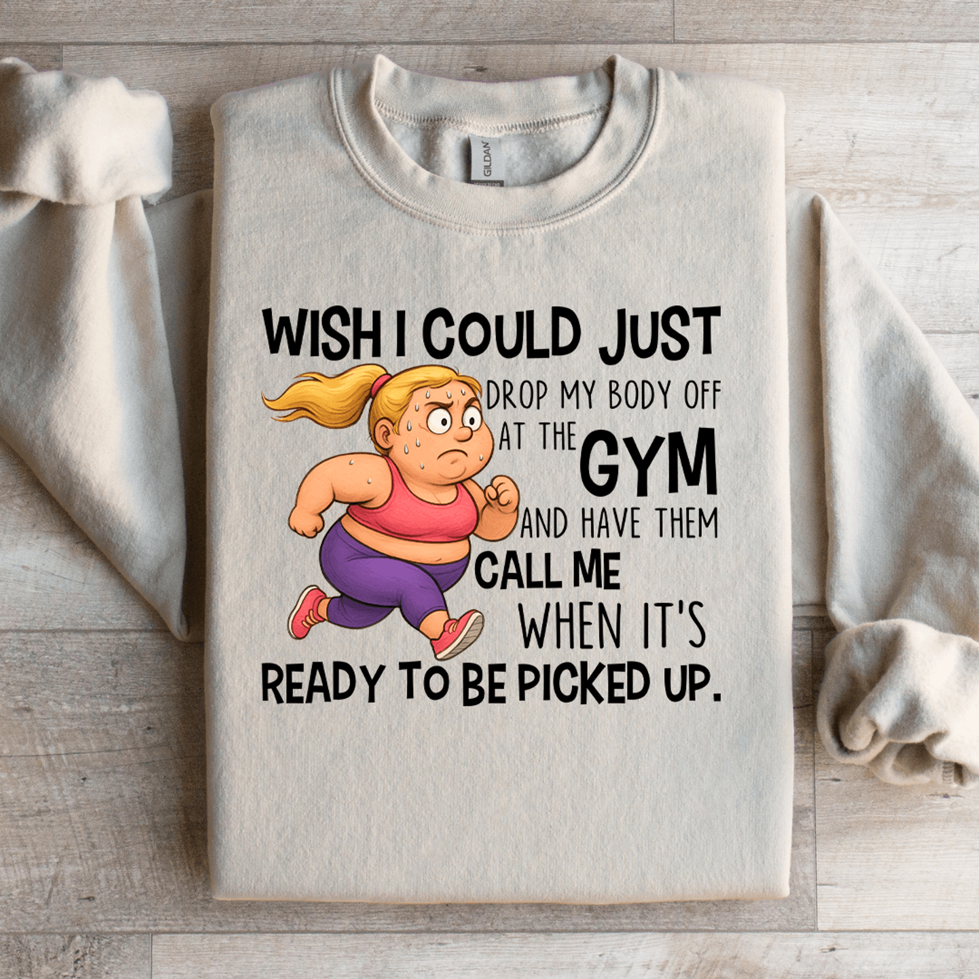 wish i could just drop my body sweatshirt