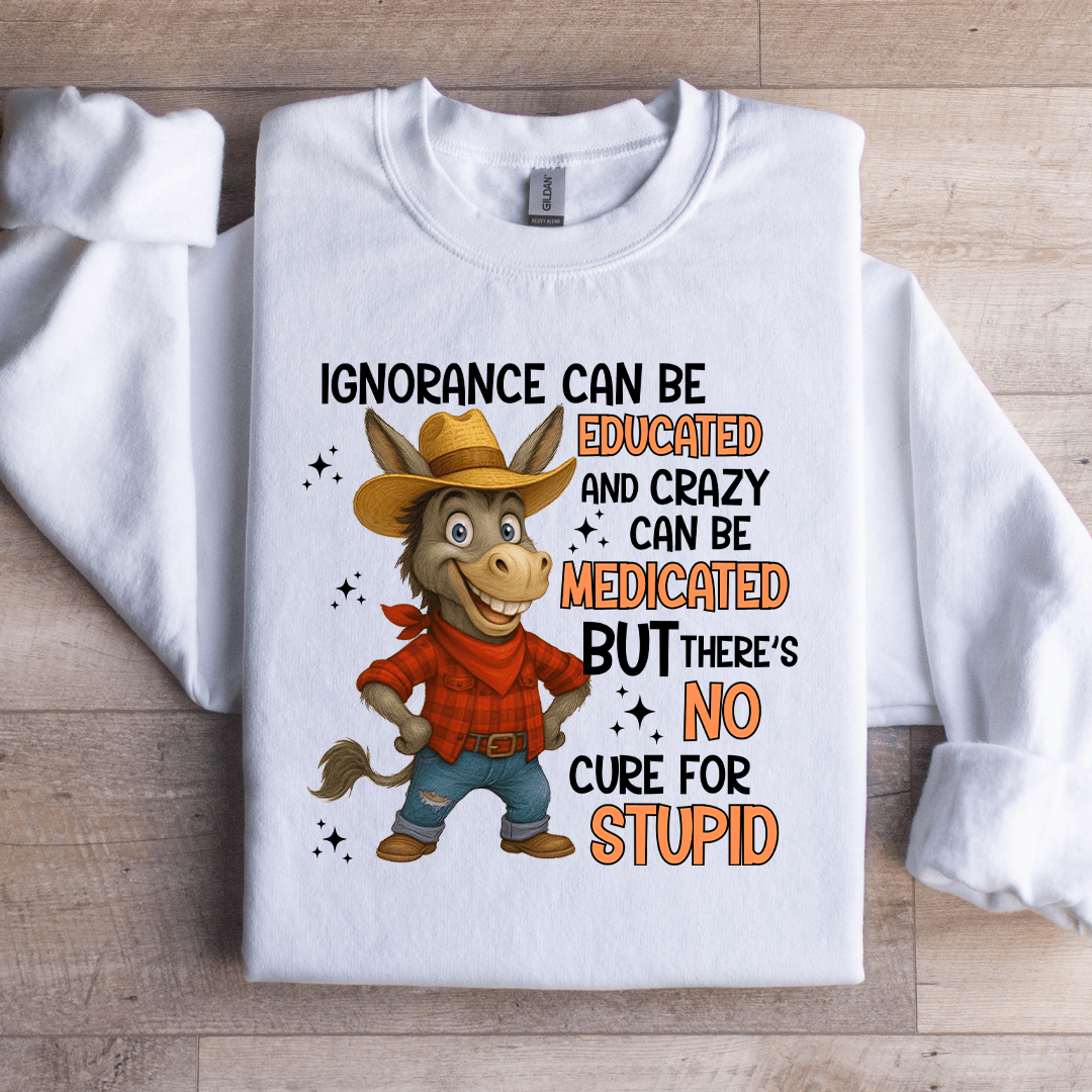 ignorance can be educated sweatshirt