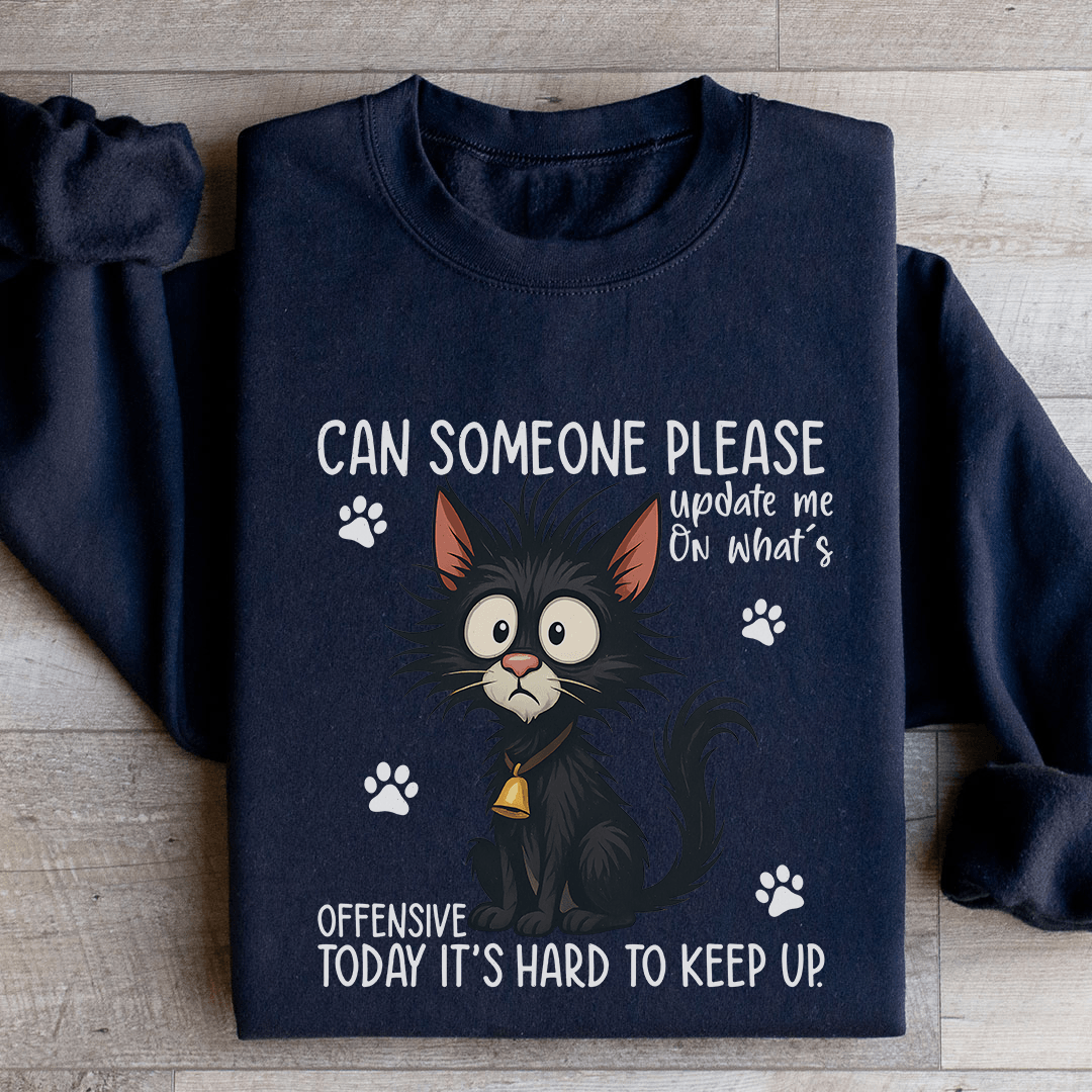 can someone please update me sweatshirt