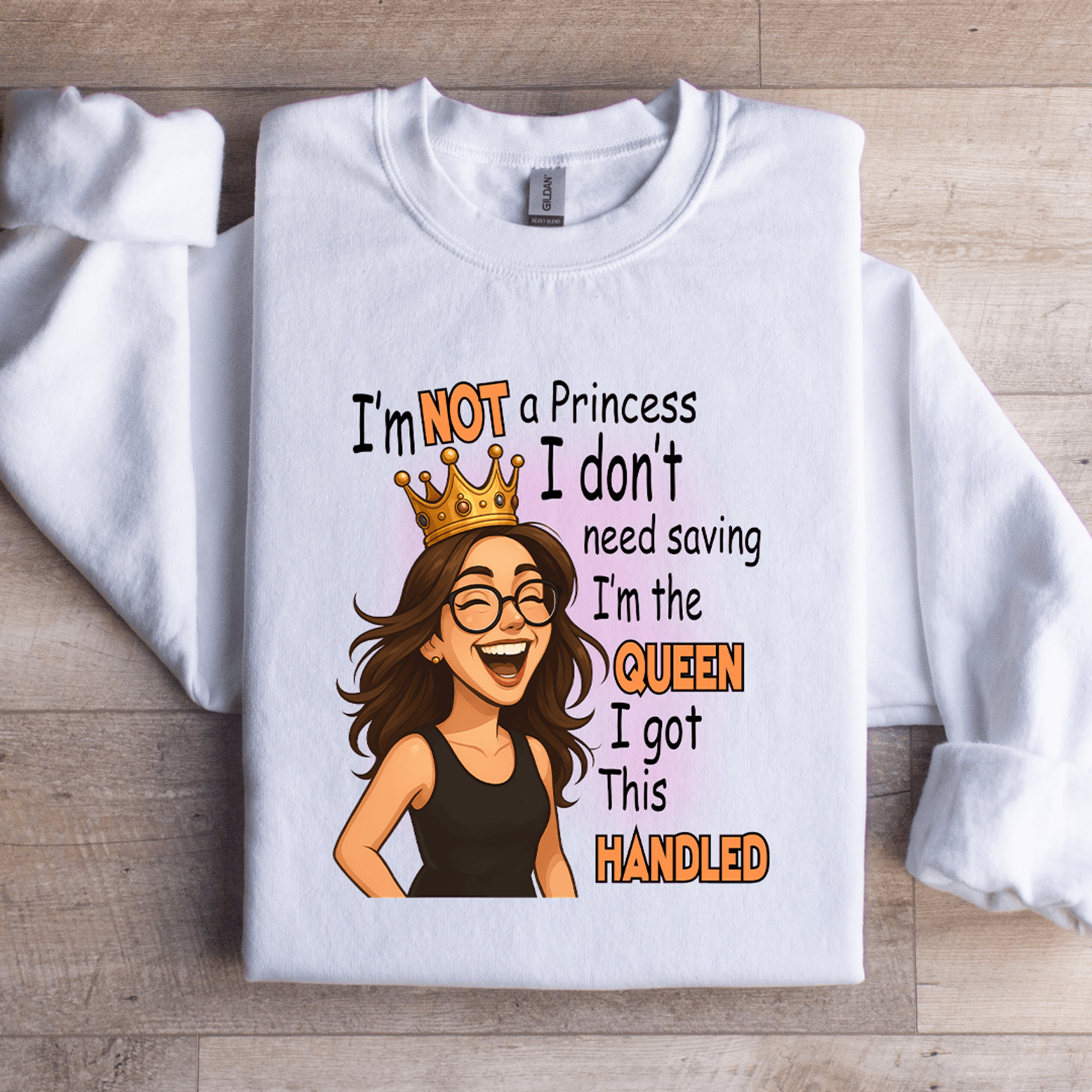 i'm not a princess i don't need saving sweatshirt