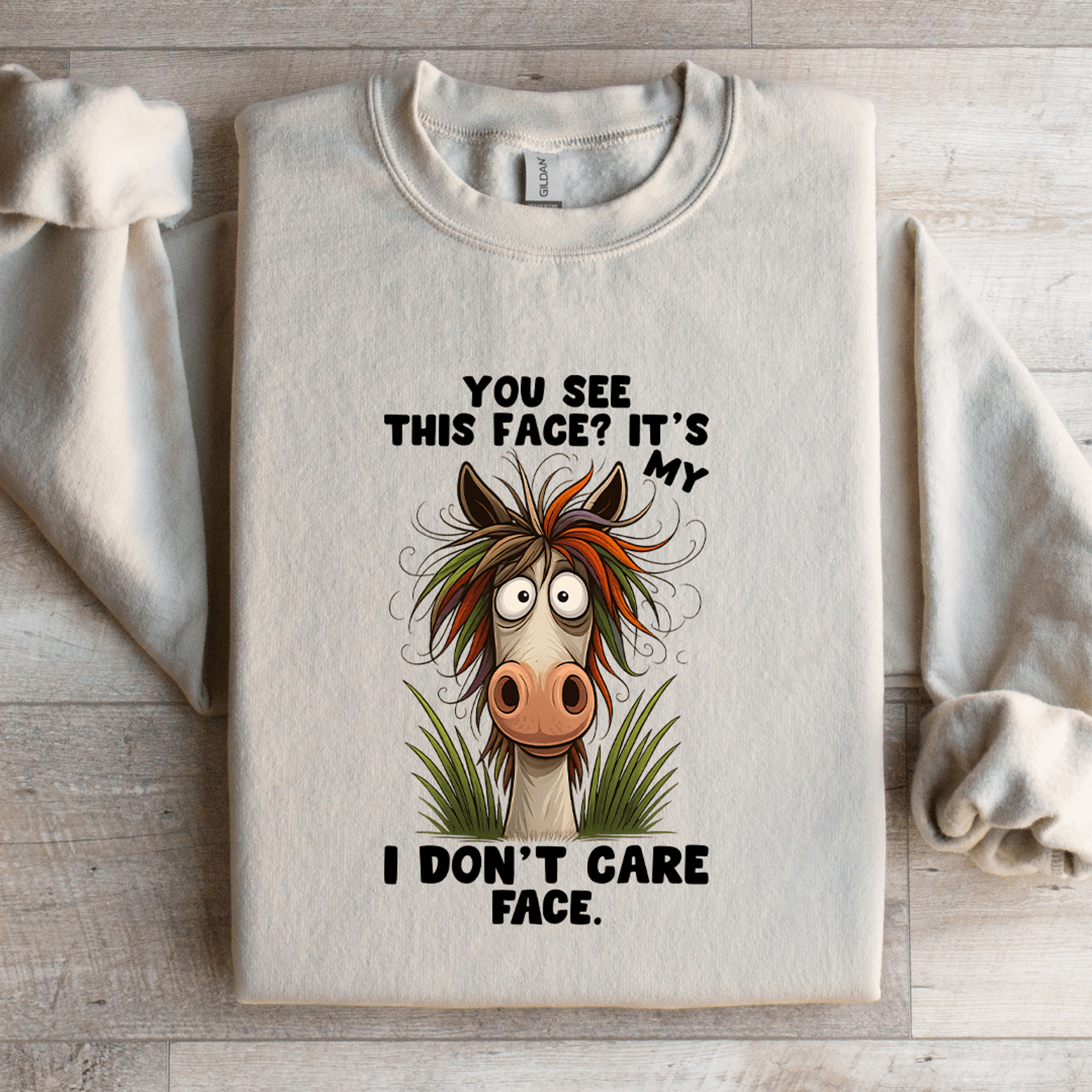 you see this face sweatshirt