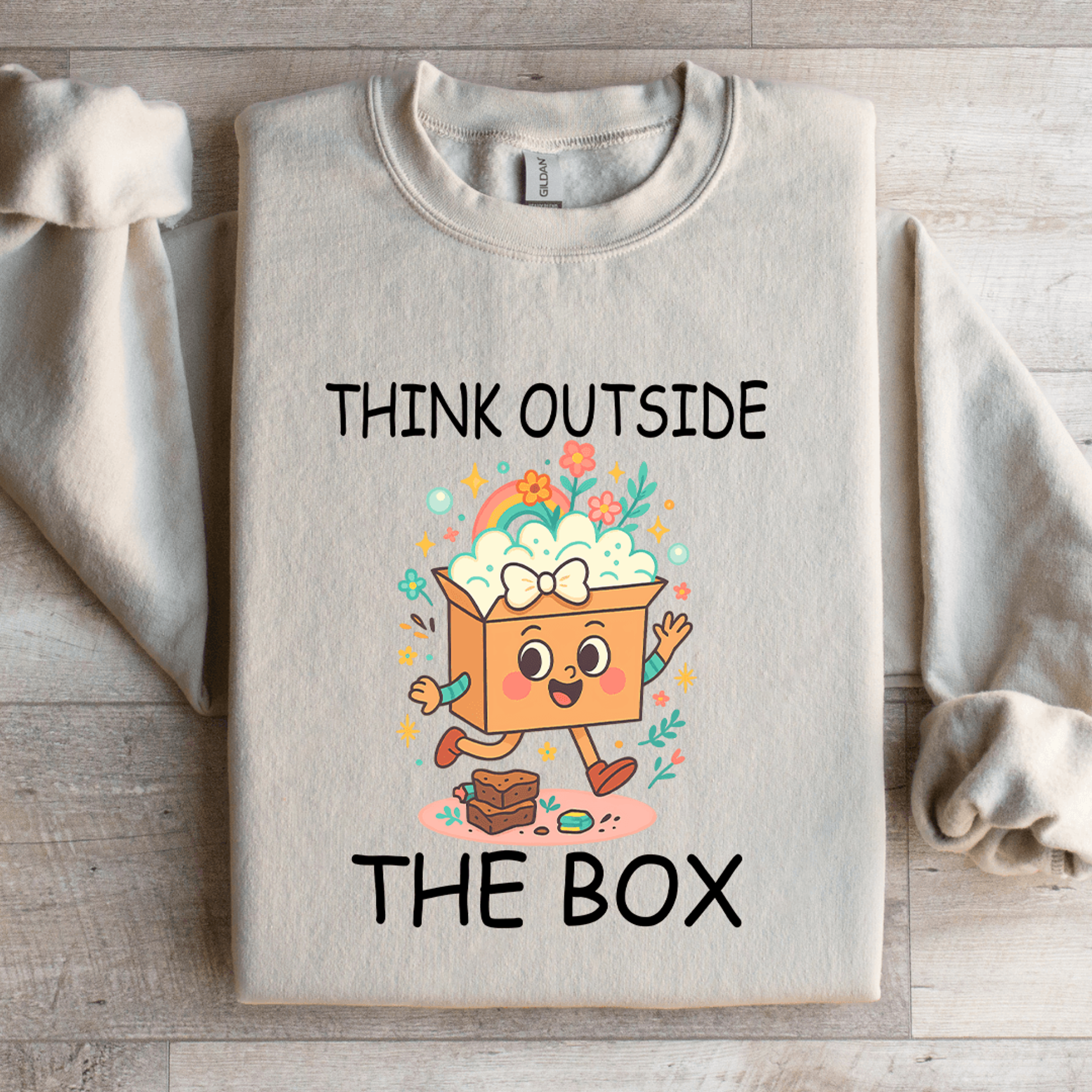 think outside the box sweatshirt
