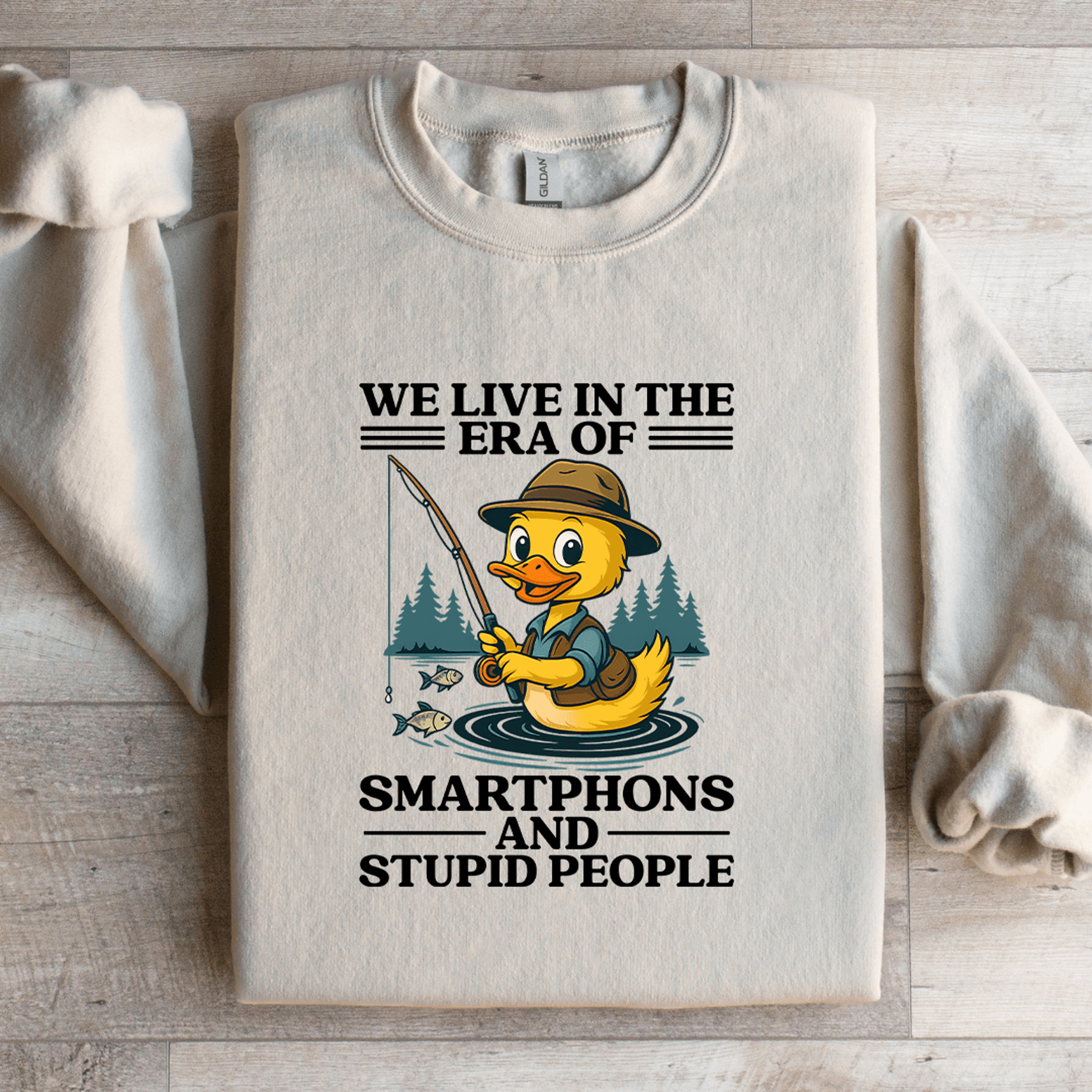 we live in the era of smartphones sweatshirt