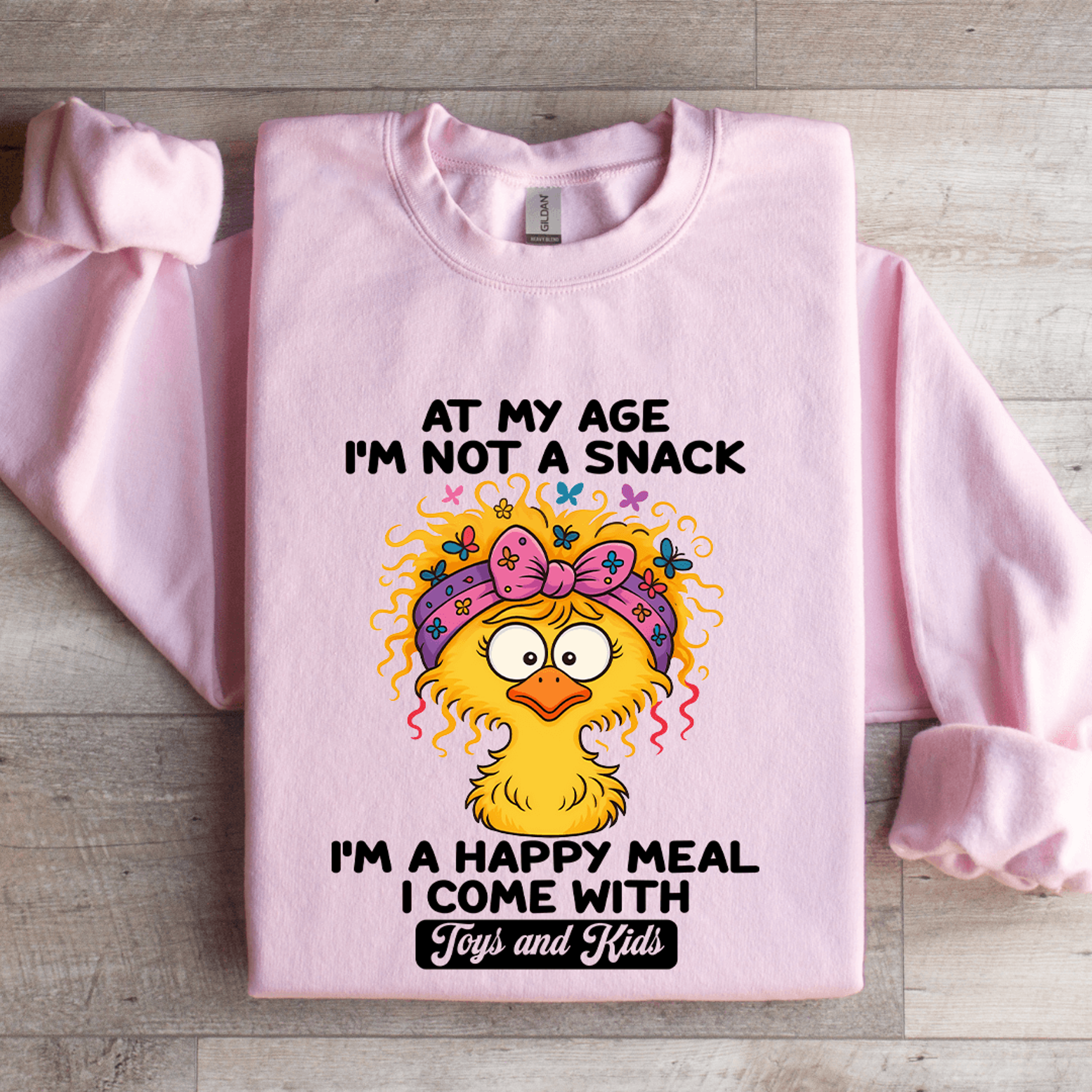 at my age i'm not a snack sweatshirt