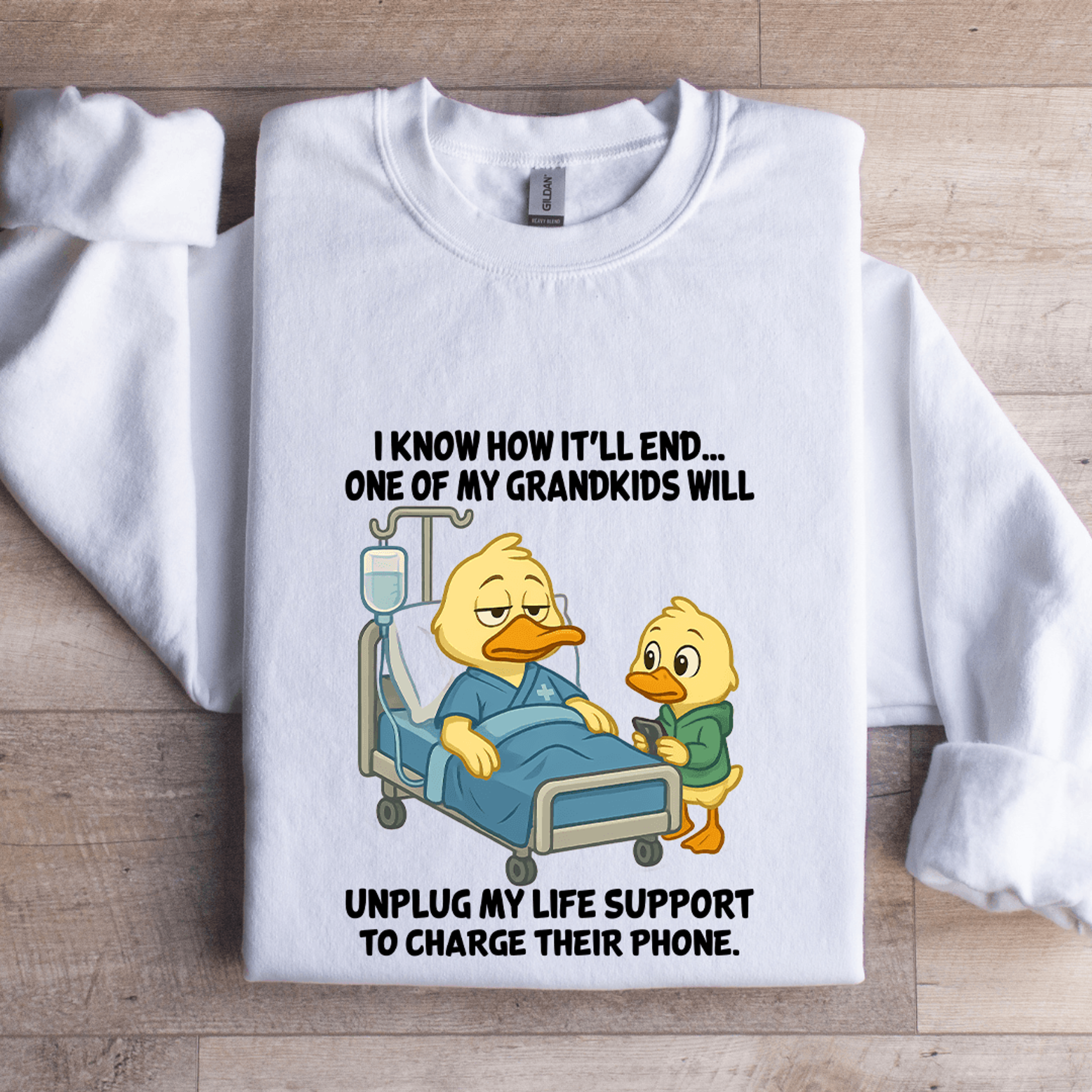 i know how it'll end one of my grandkid sweatshirt