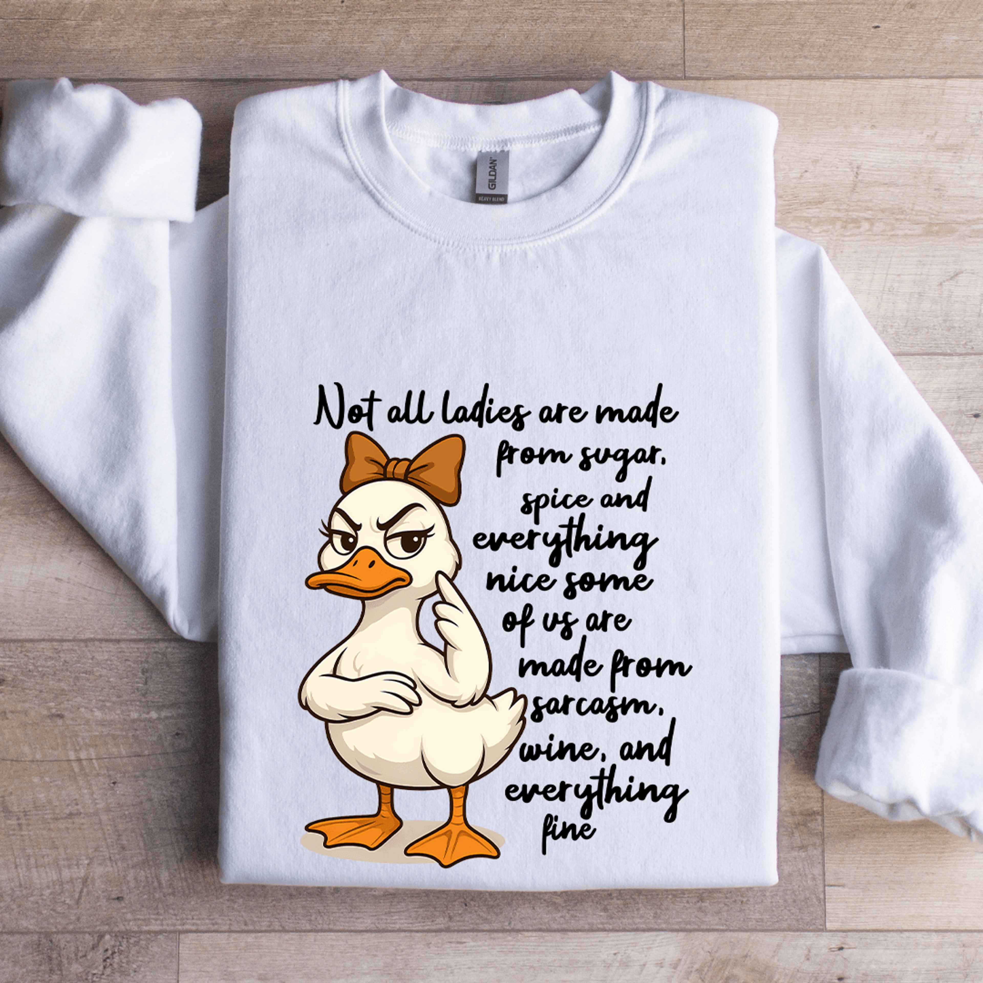 not all ladies are made from sugar spice sweatshirt