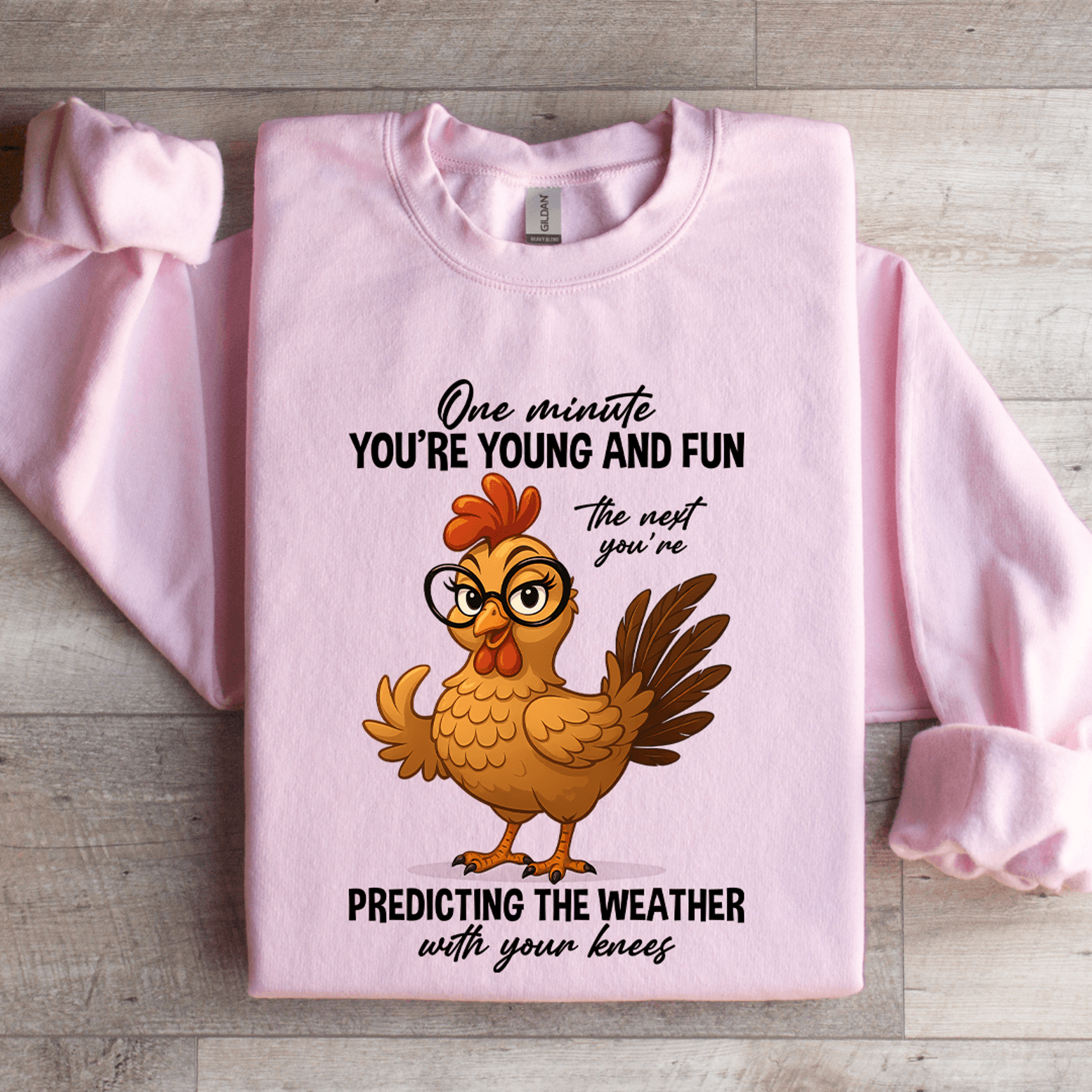 one minute you're young sweatshirt