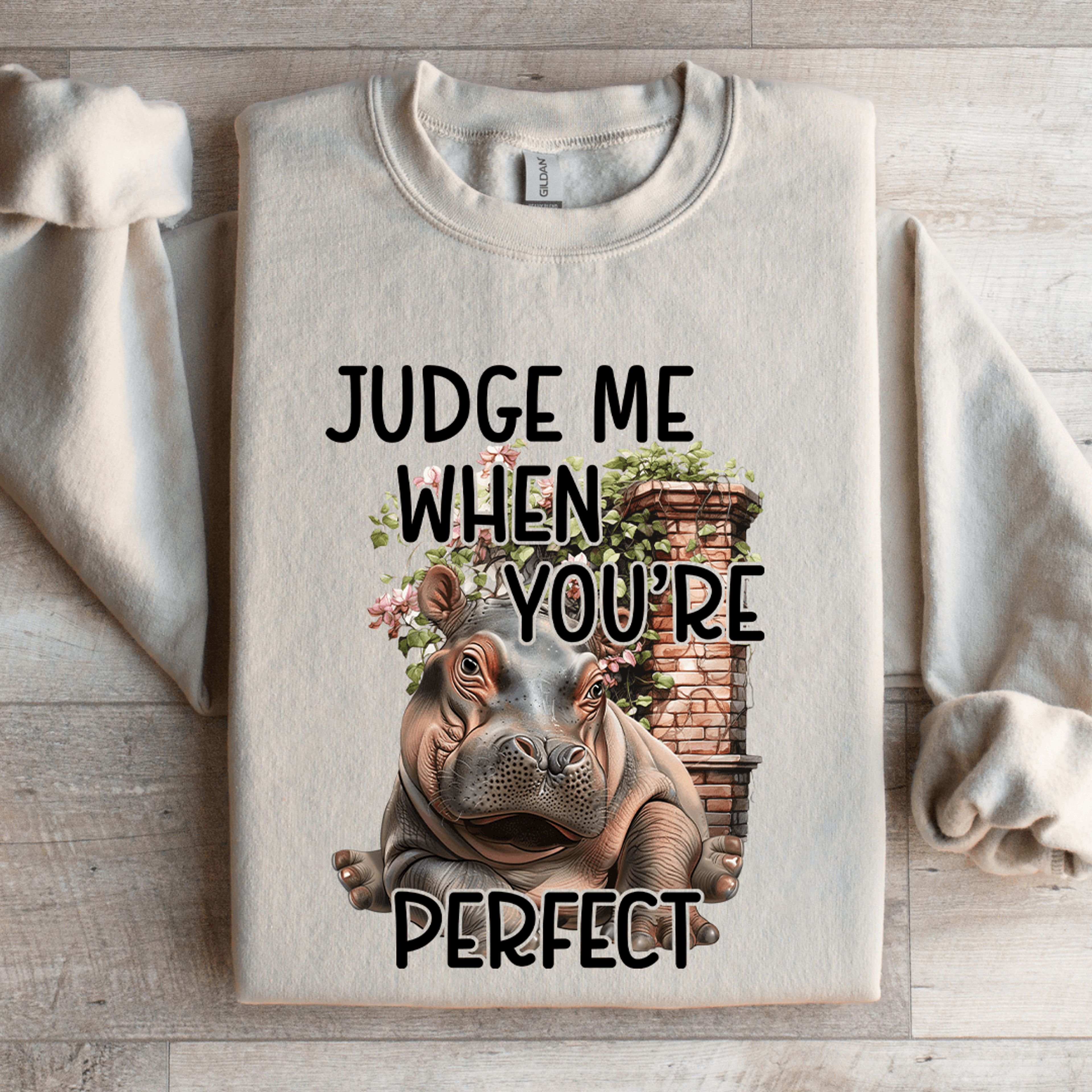 judge me when you're perfect sweatshirt