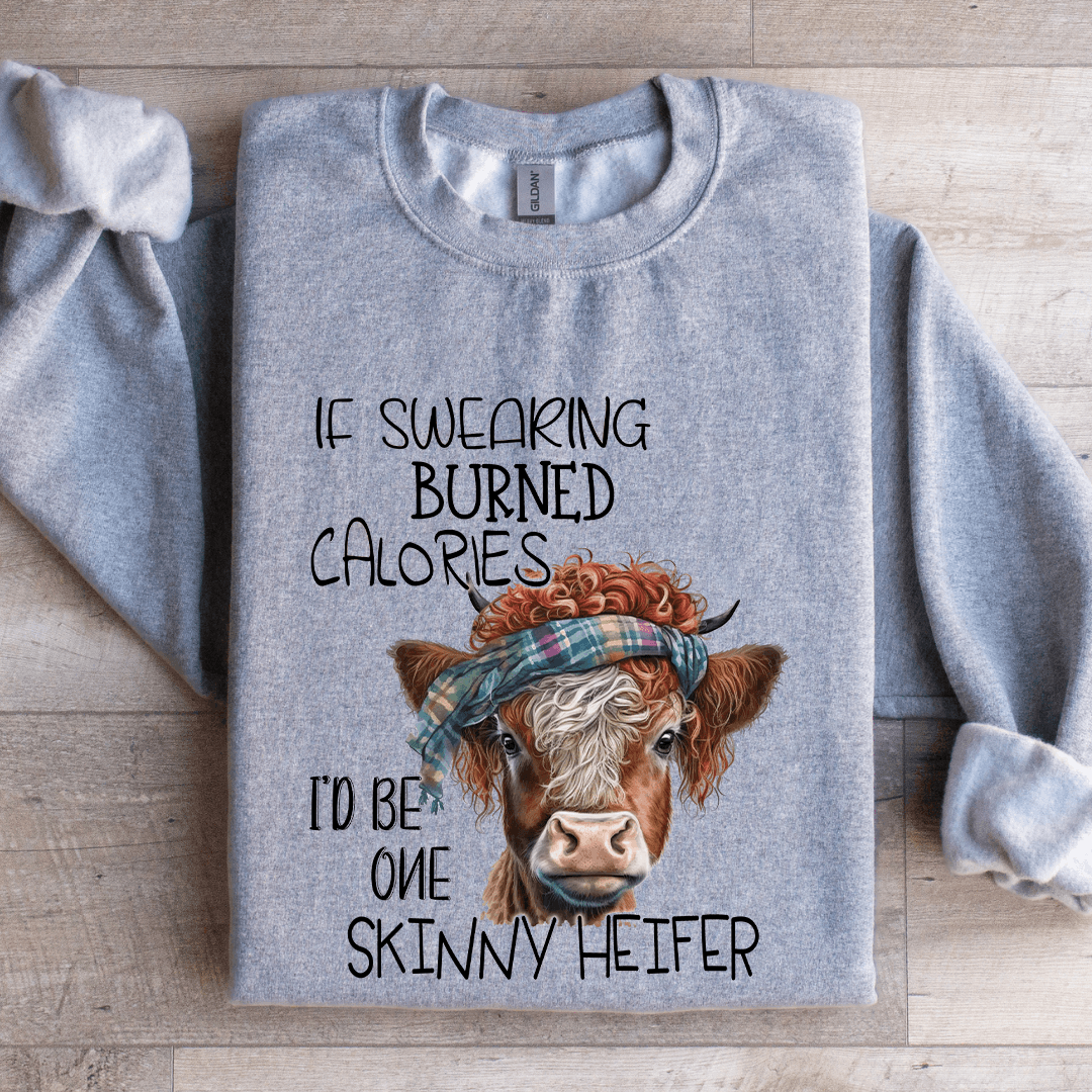if swearing burned calories sweatshirt