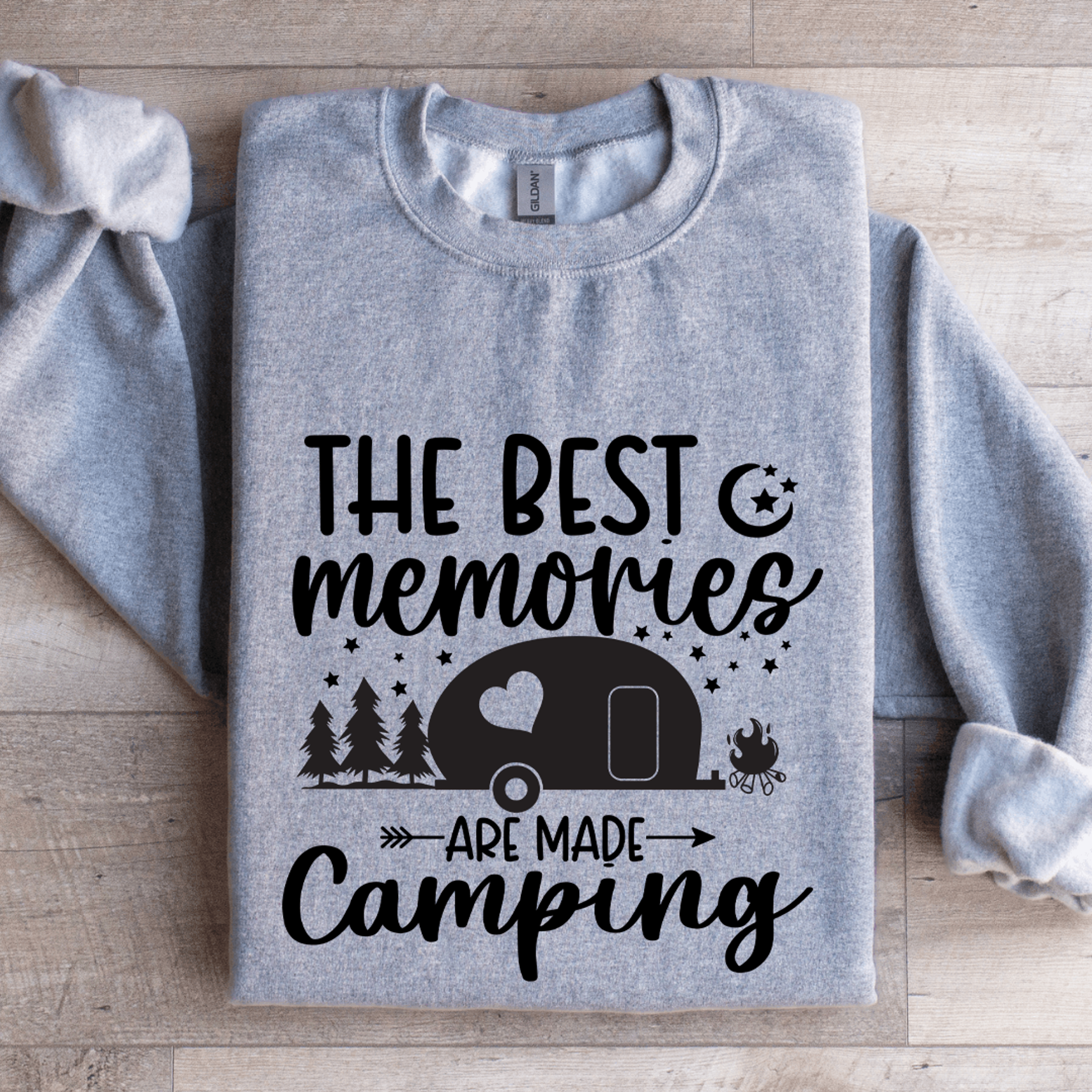 the best memories are made campung sweatshirt