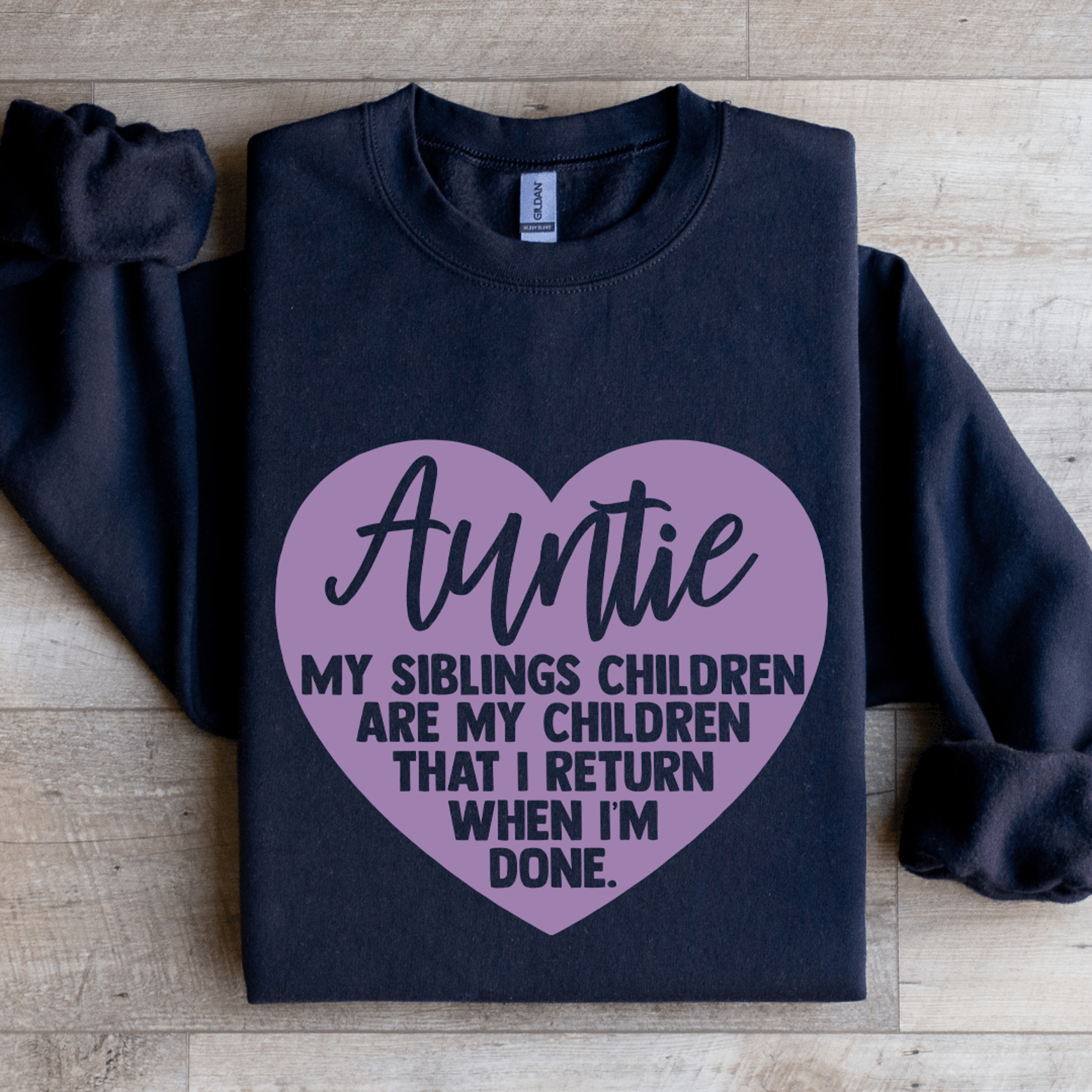 auntie my siblings children sweatshirt