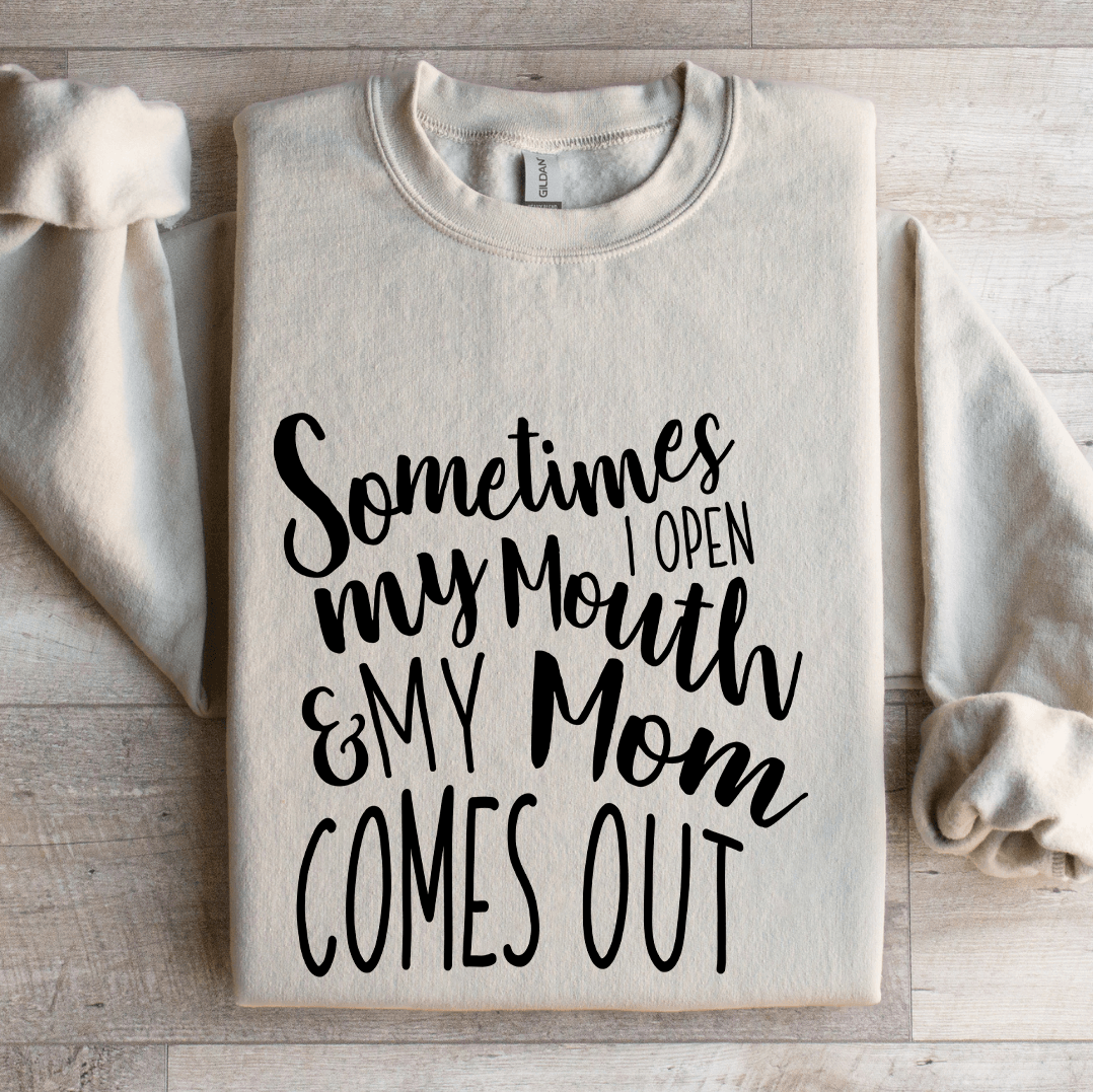 sometimes i open my mouth sweatshirt
