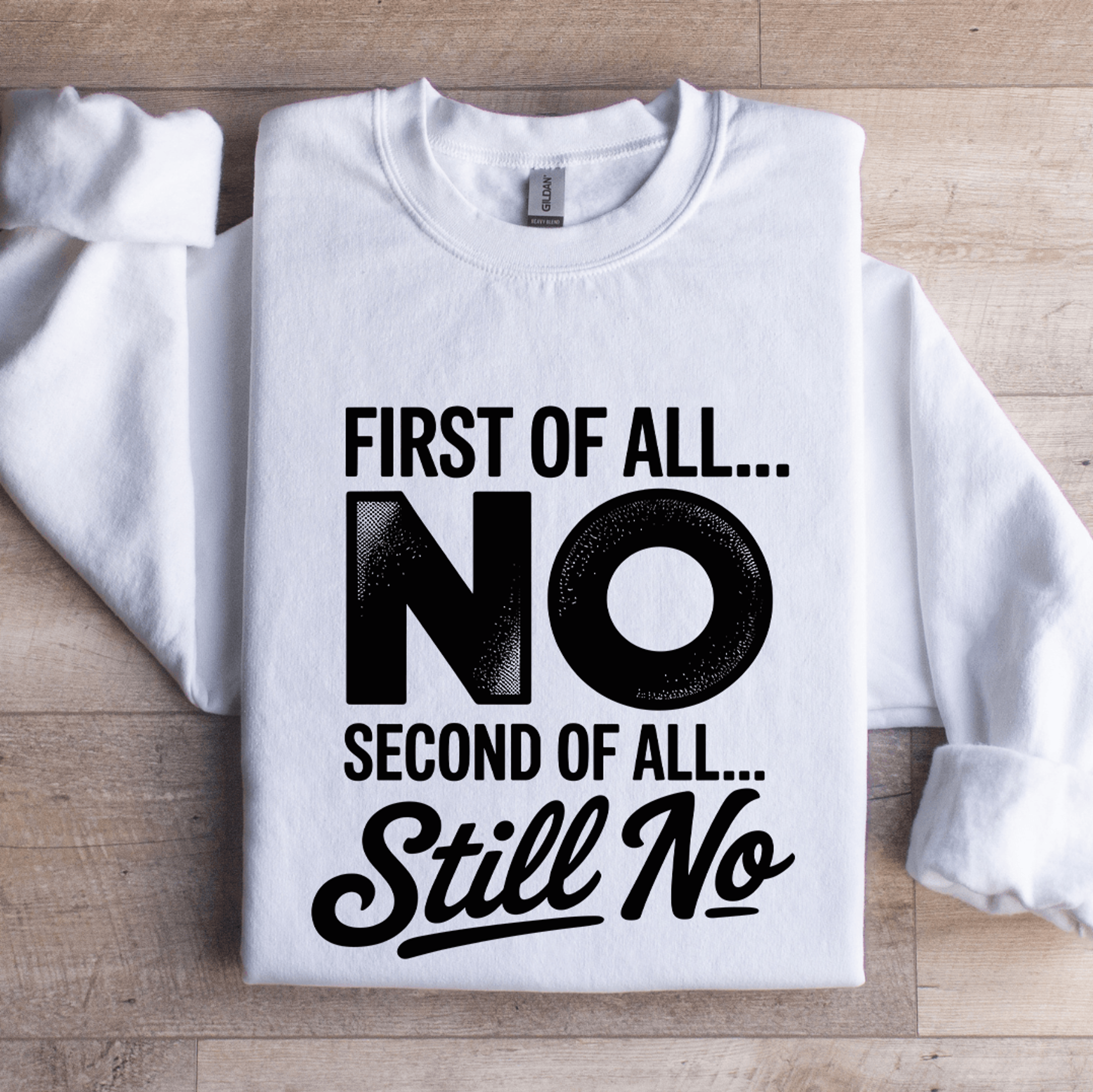 first of all no second of all still no sweatshirt