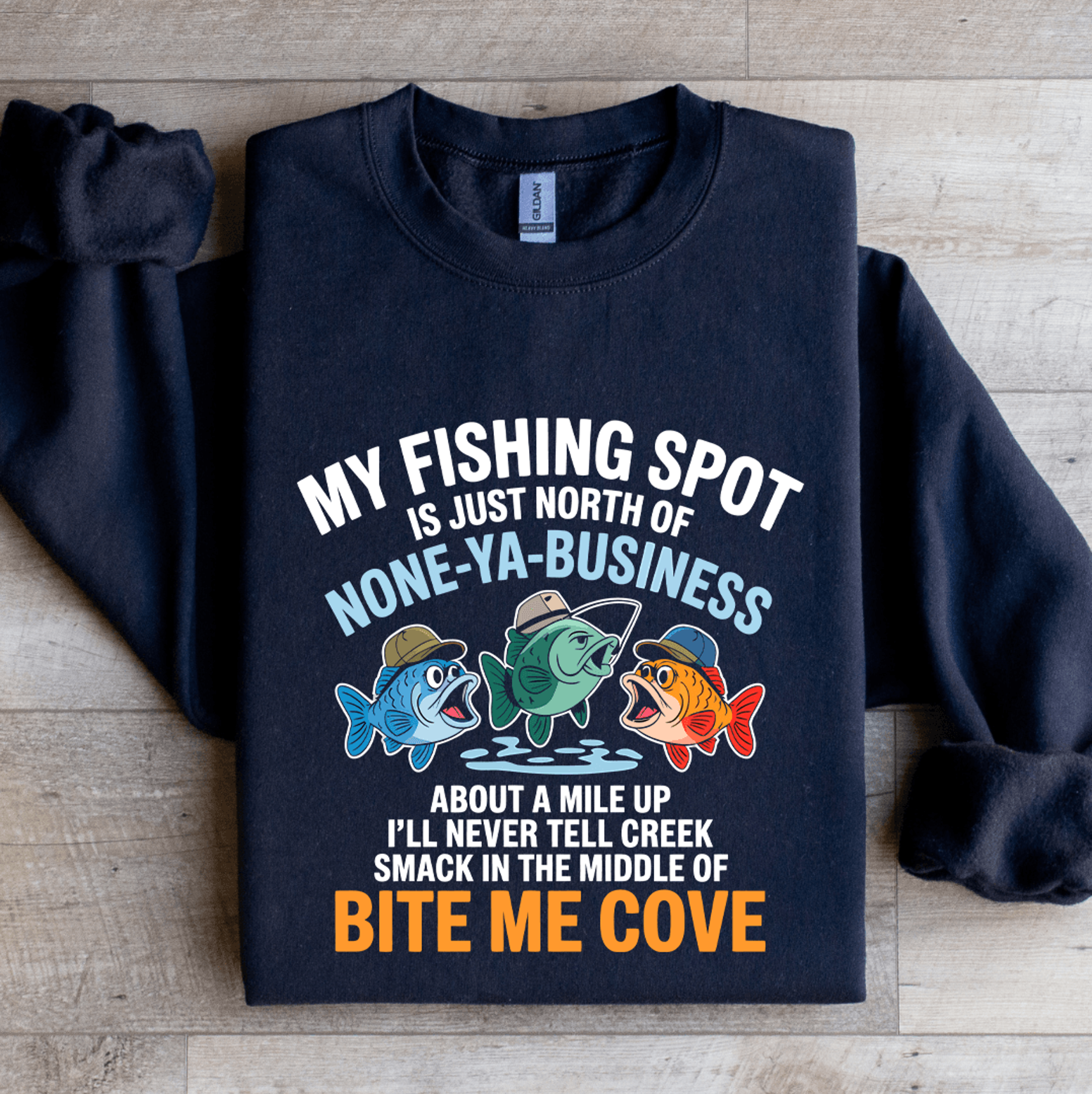 my fishing spot sweatshirt