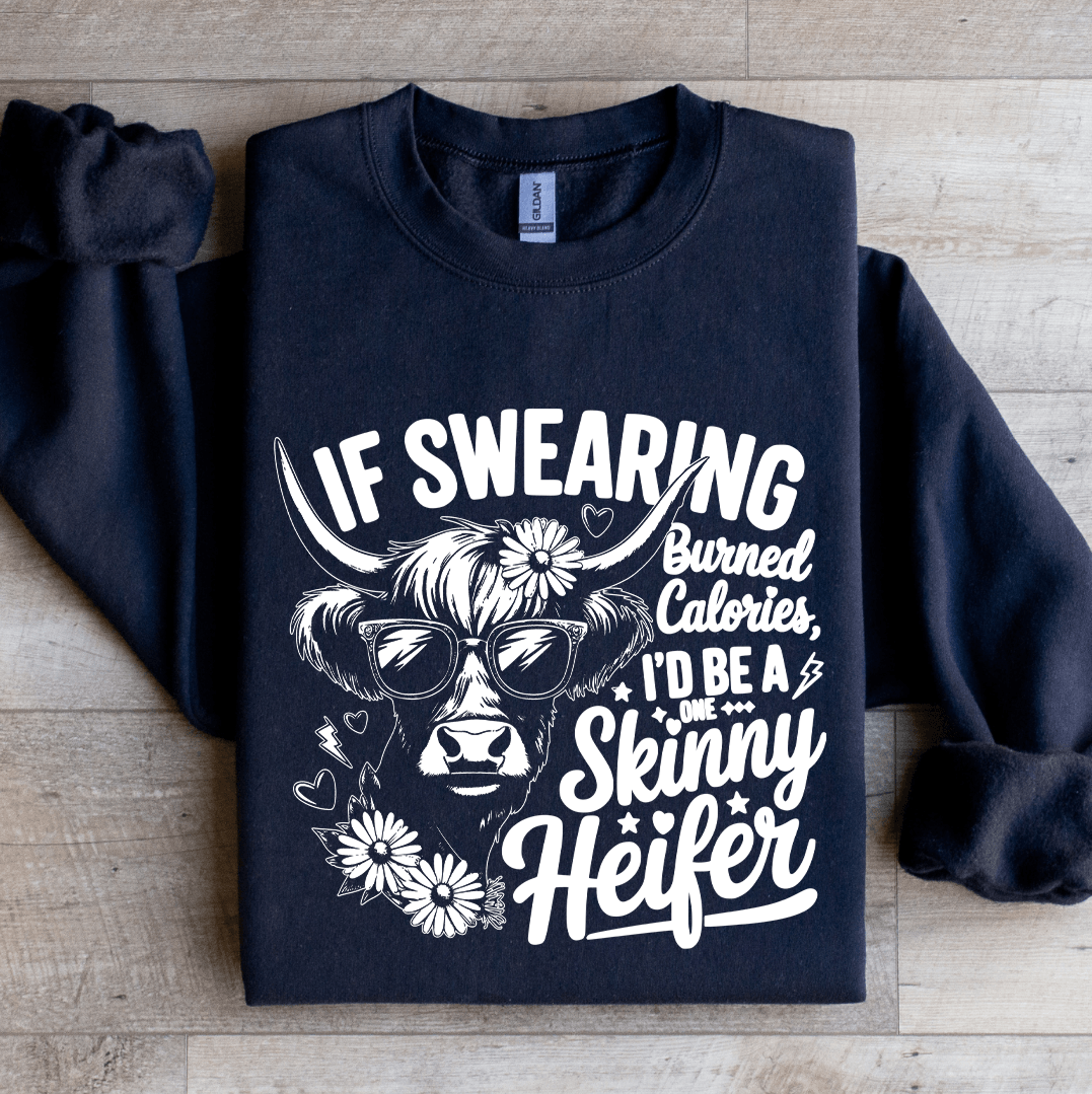 if swearing burned calories sweatshirt