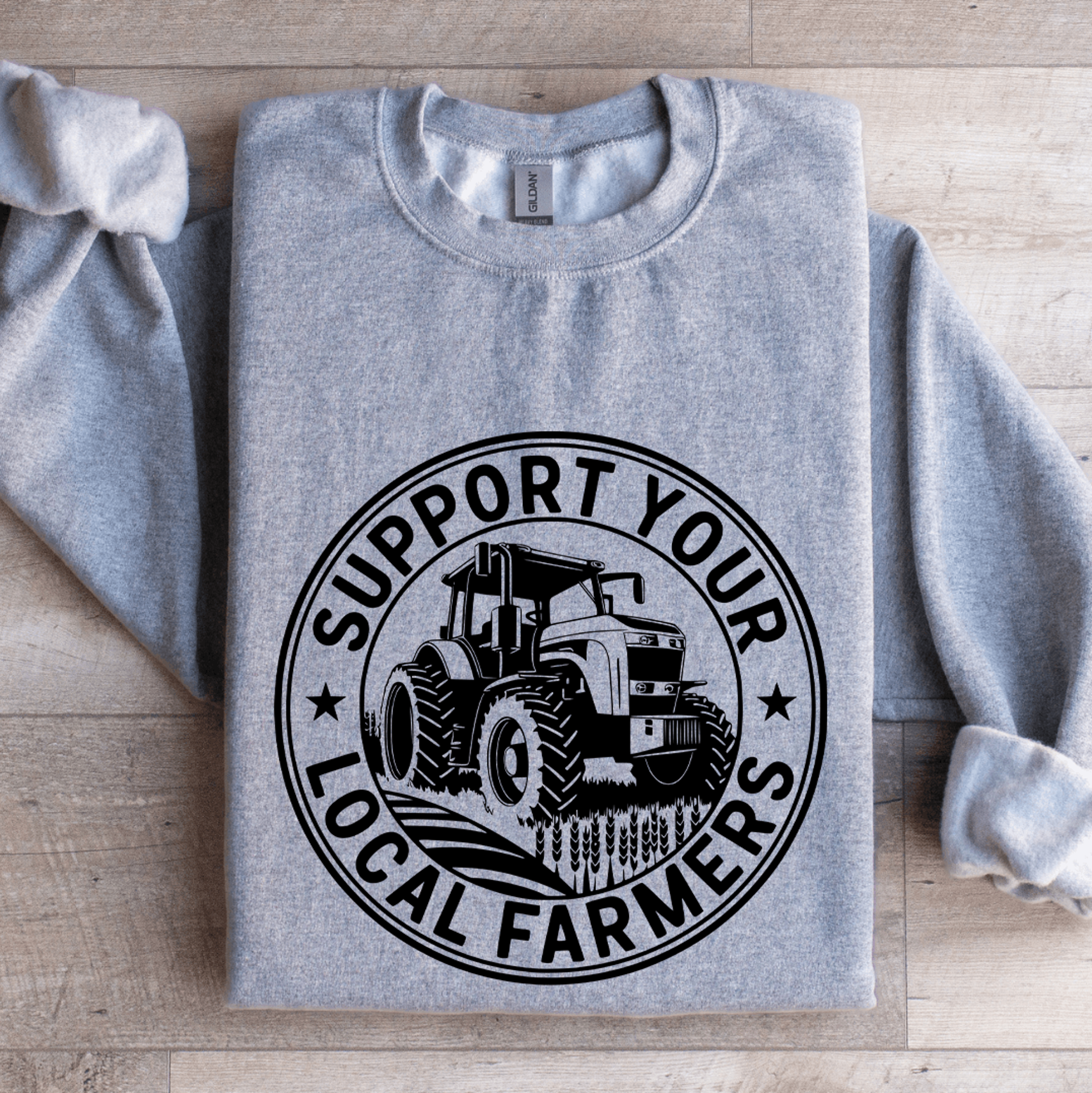 support your local farmers sweatshirt