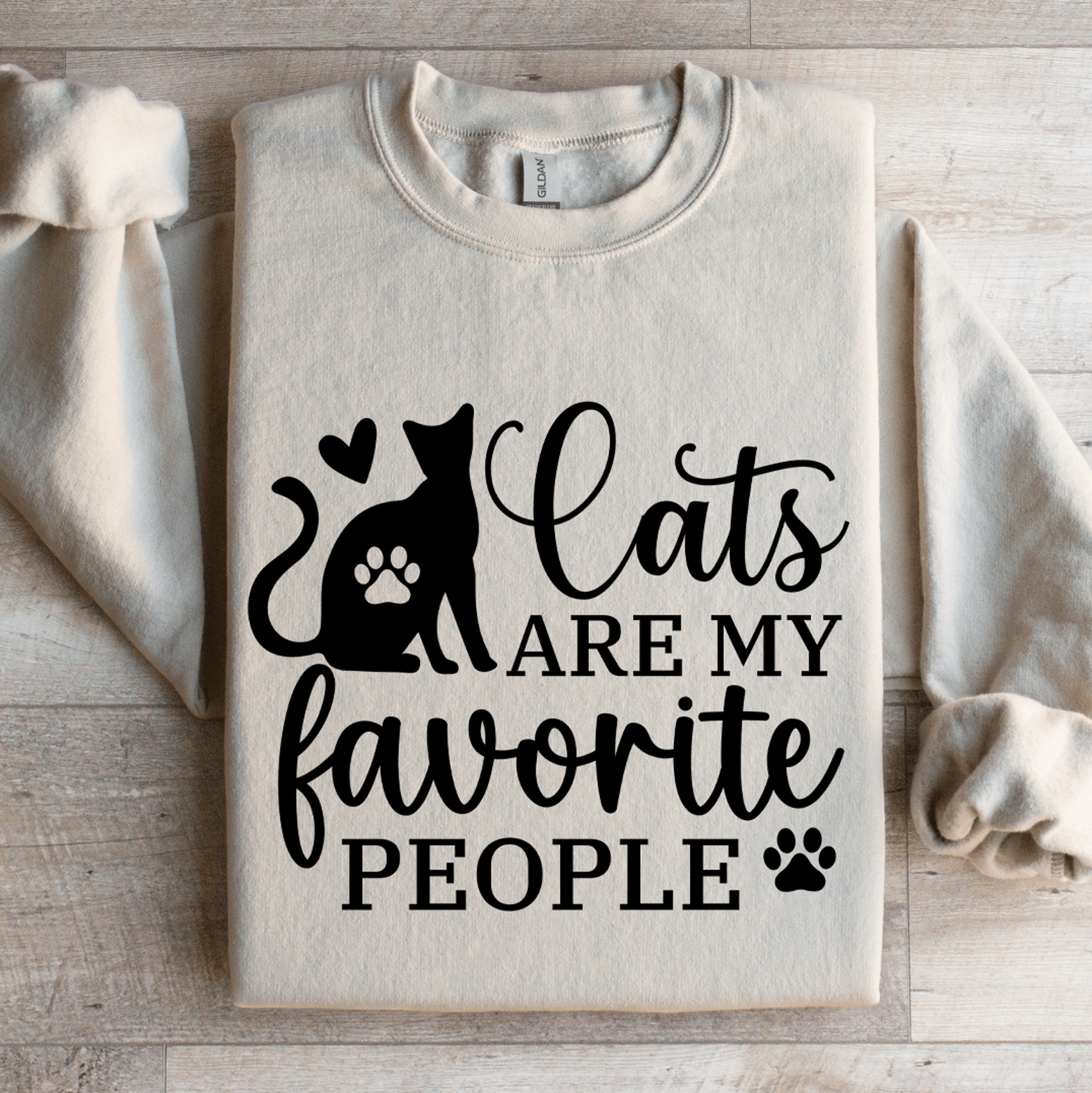 cats are my favorite people sweatshirt