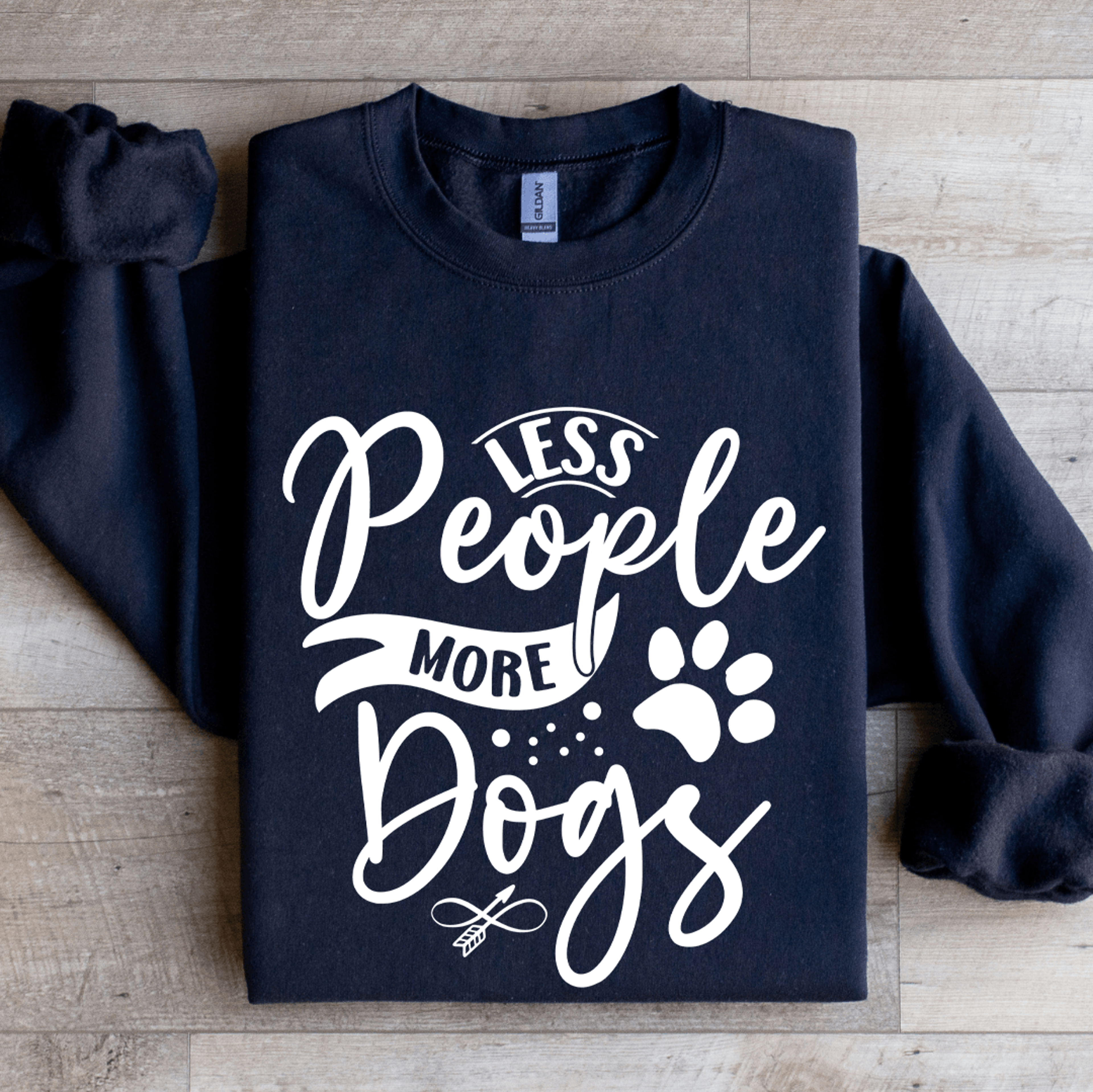 less people more dogs sweatshirt