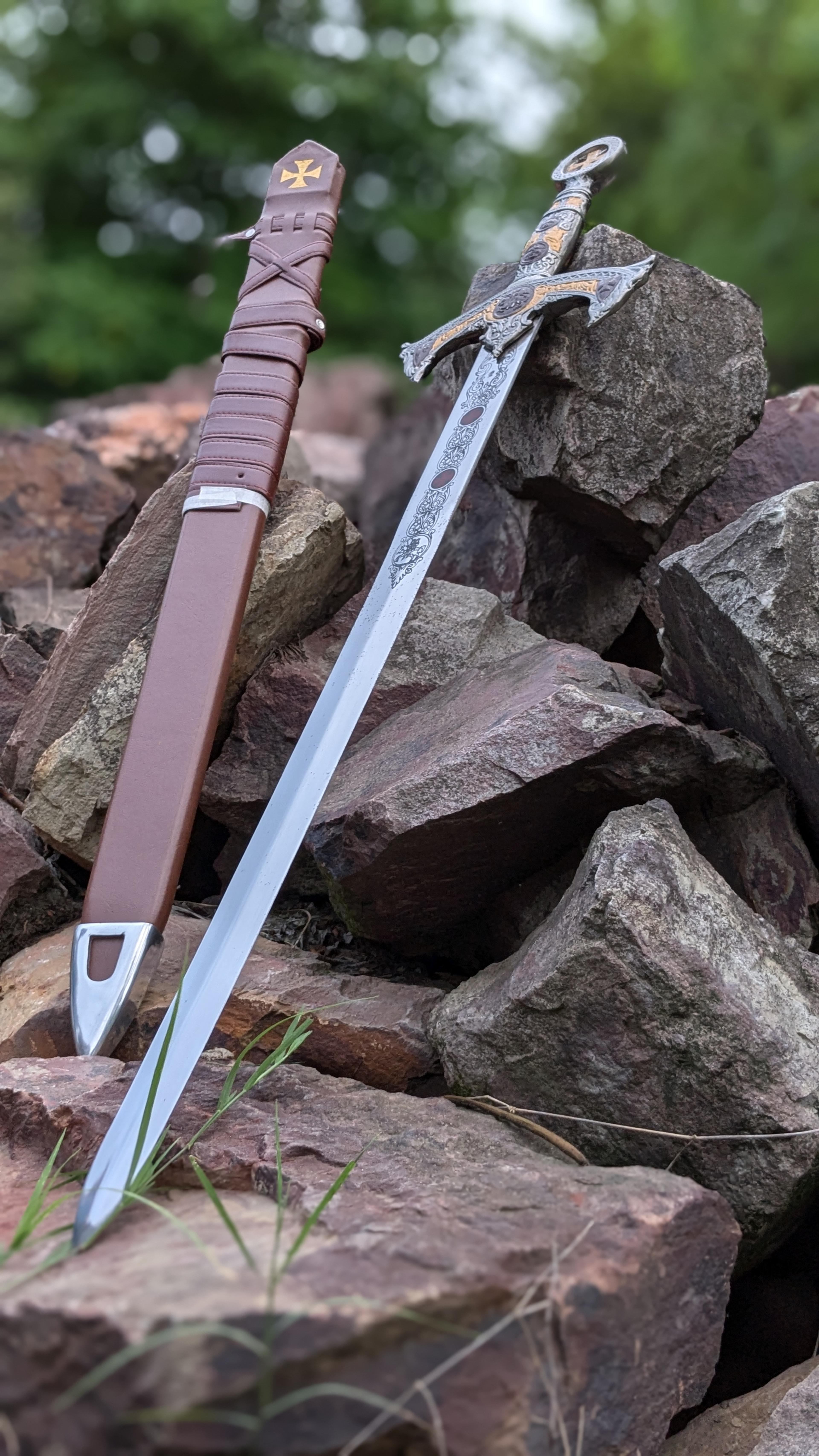 templar knights sacred holy longsword! version ii