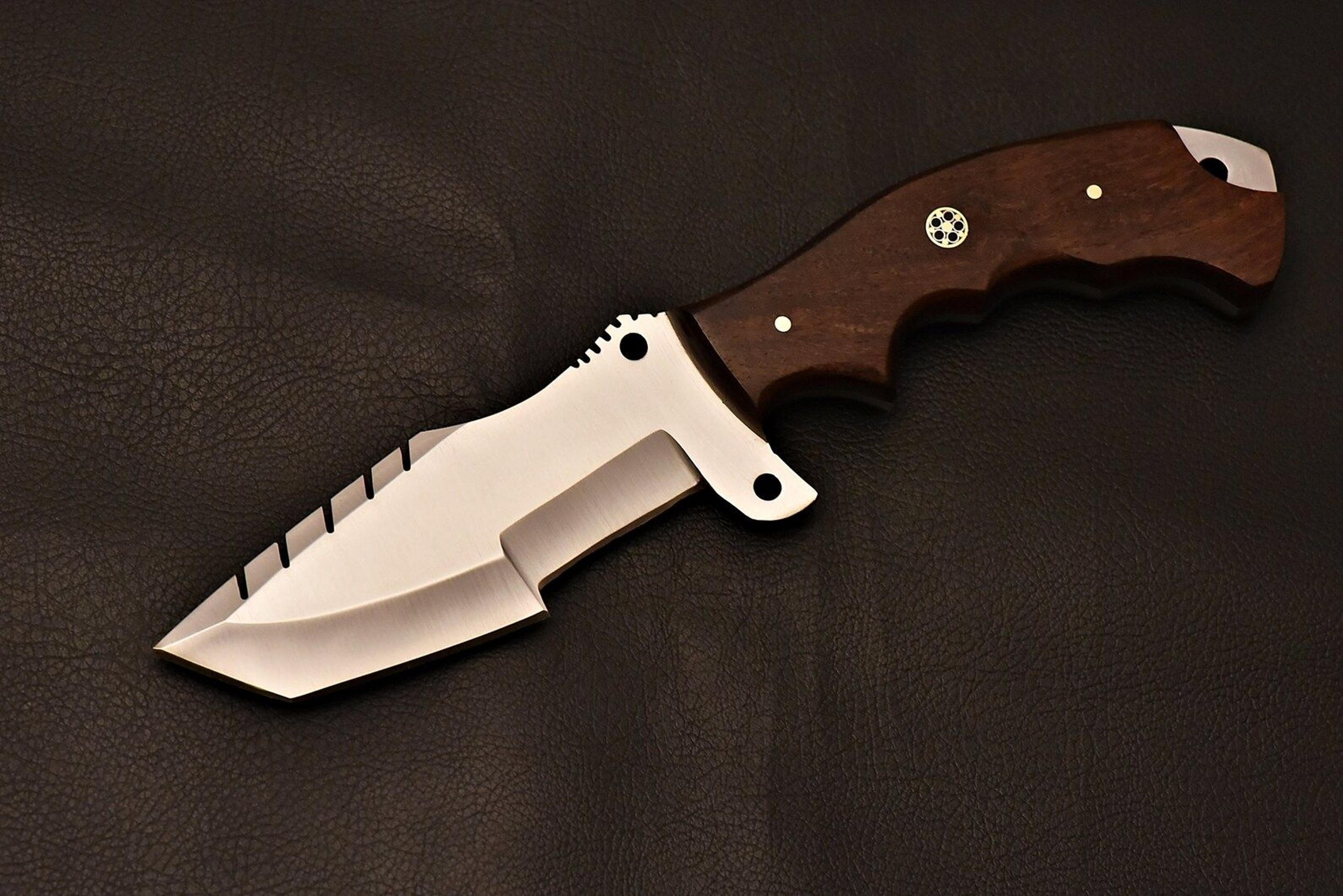 heavy-duty tracker knife | d2 tool steel & rosewood handle | everyday field utility