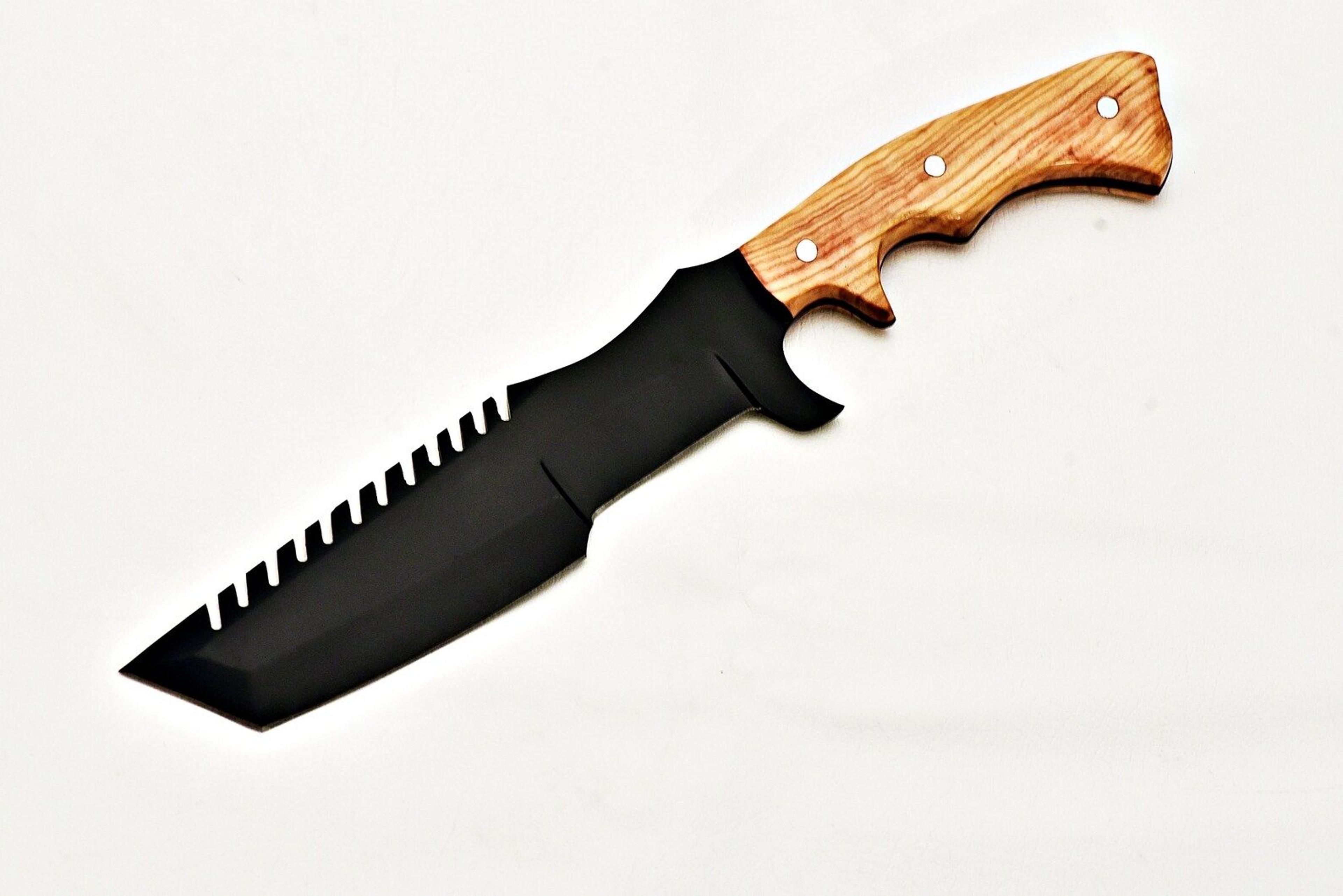 1095 carbon steel tracker knife | premium handmade outdoor blade | groomsmen knife gift