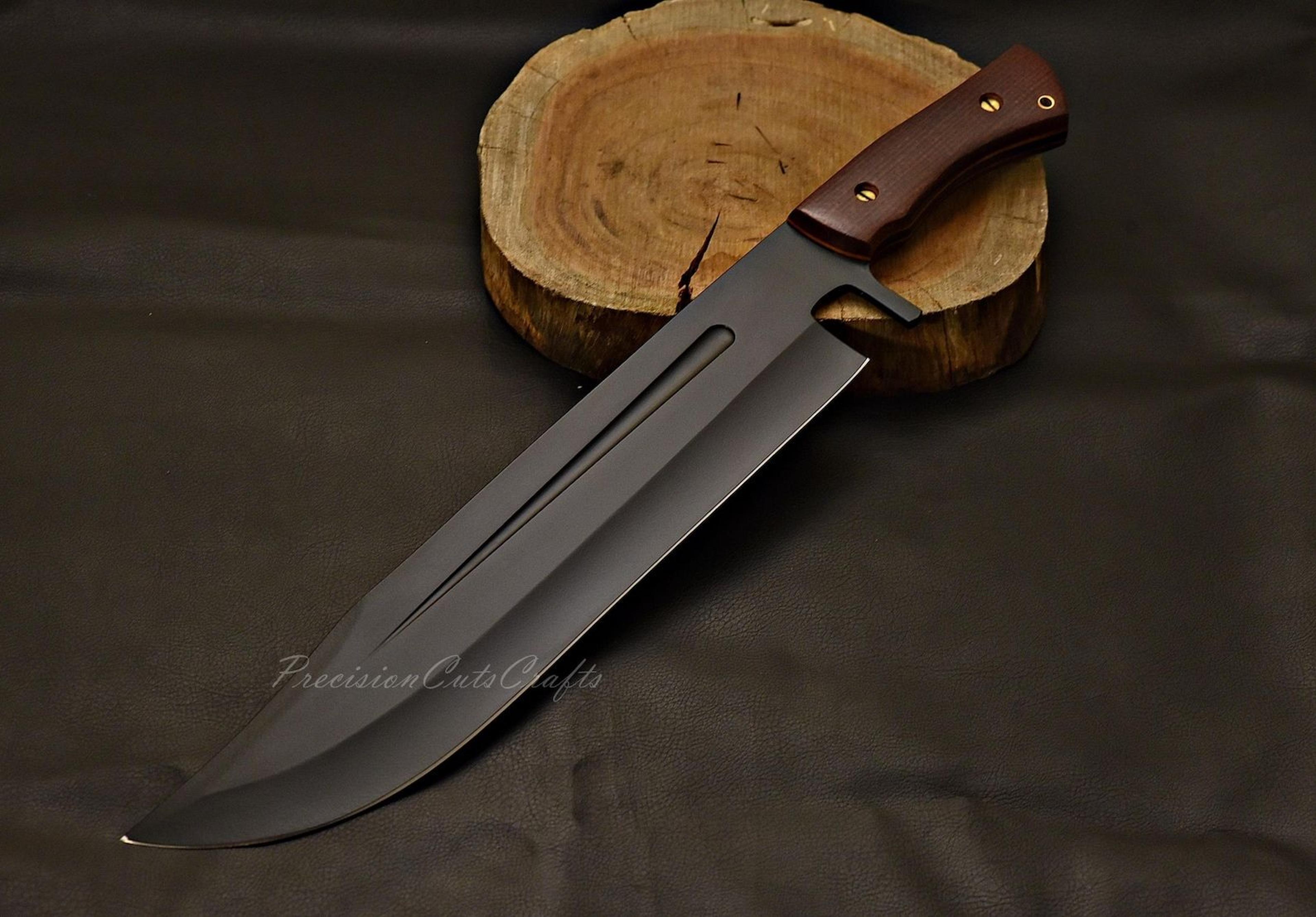premium german steel hunting bowie knife | leather sheath included | birthday gifts