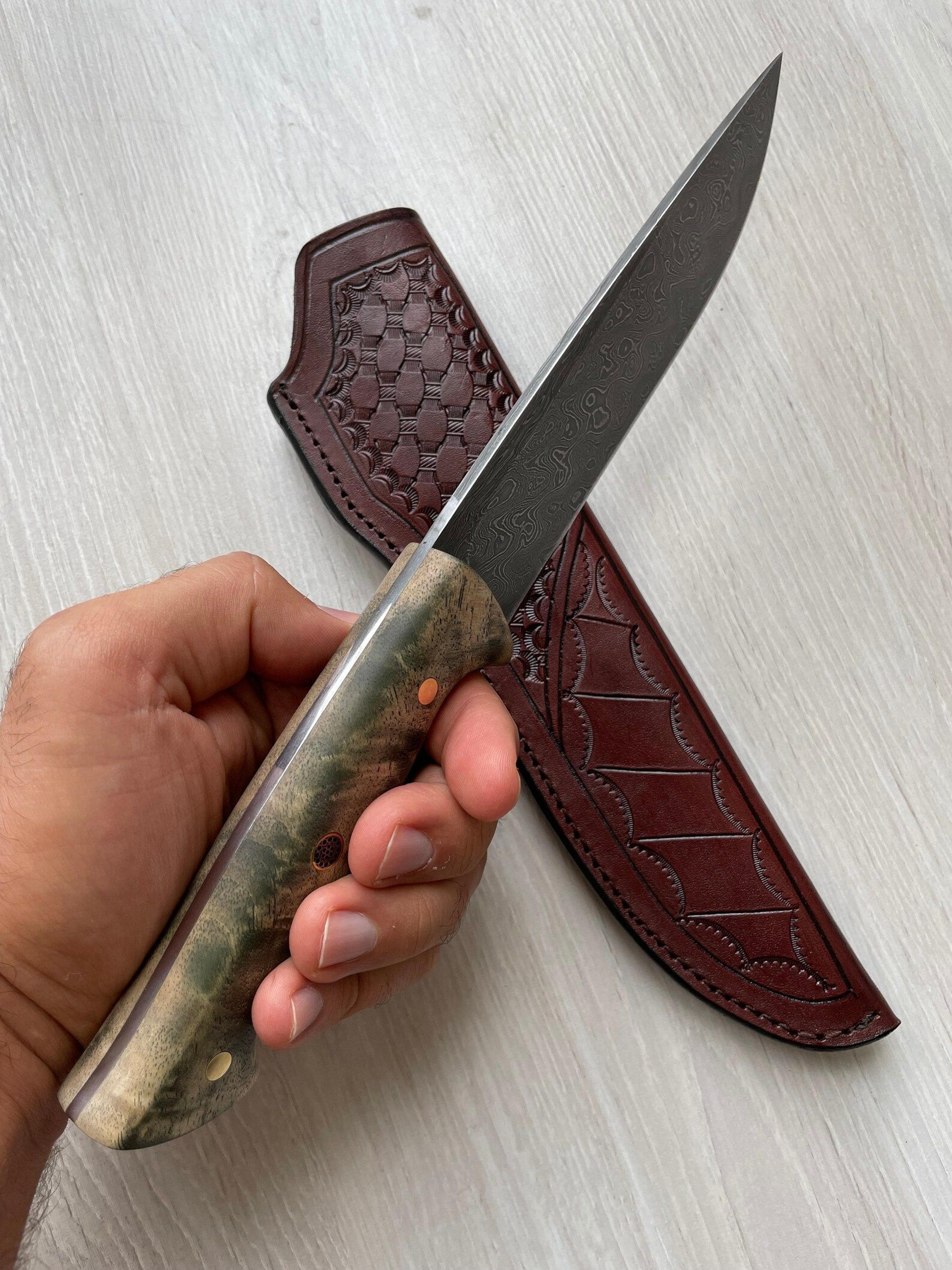 premium 150 layer damascus steel butcher knife for meat cutting & kitchen prep