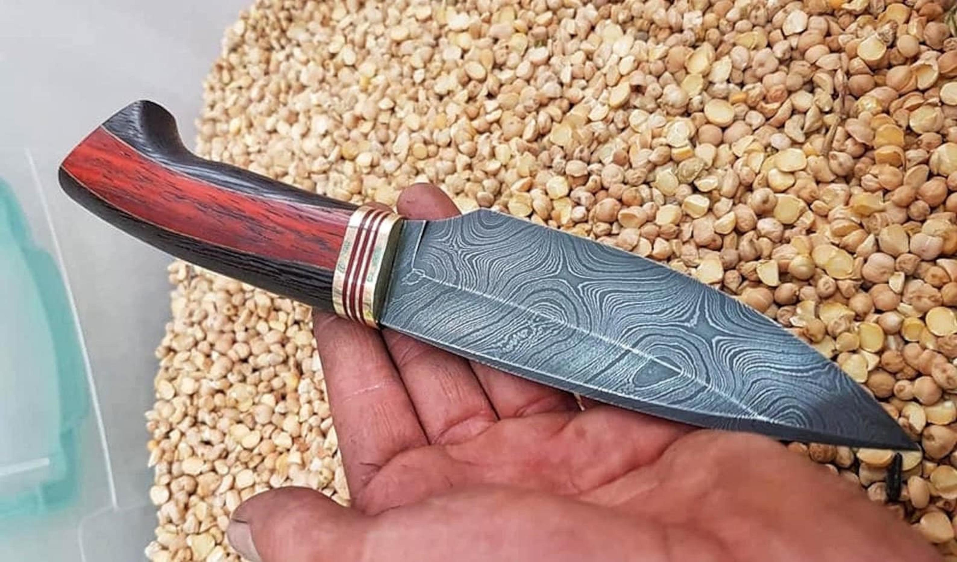 premium 150 layer damascus steel outdoor knife with padauk wenge handle