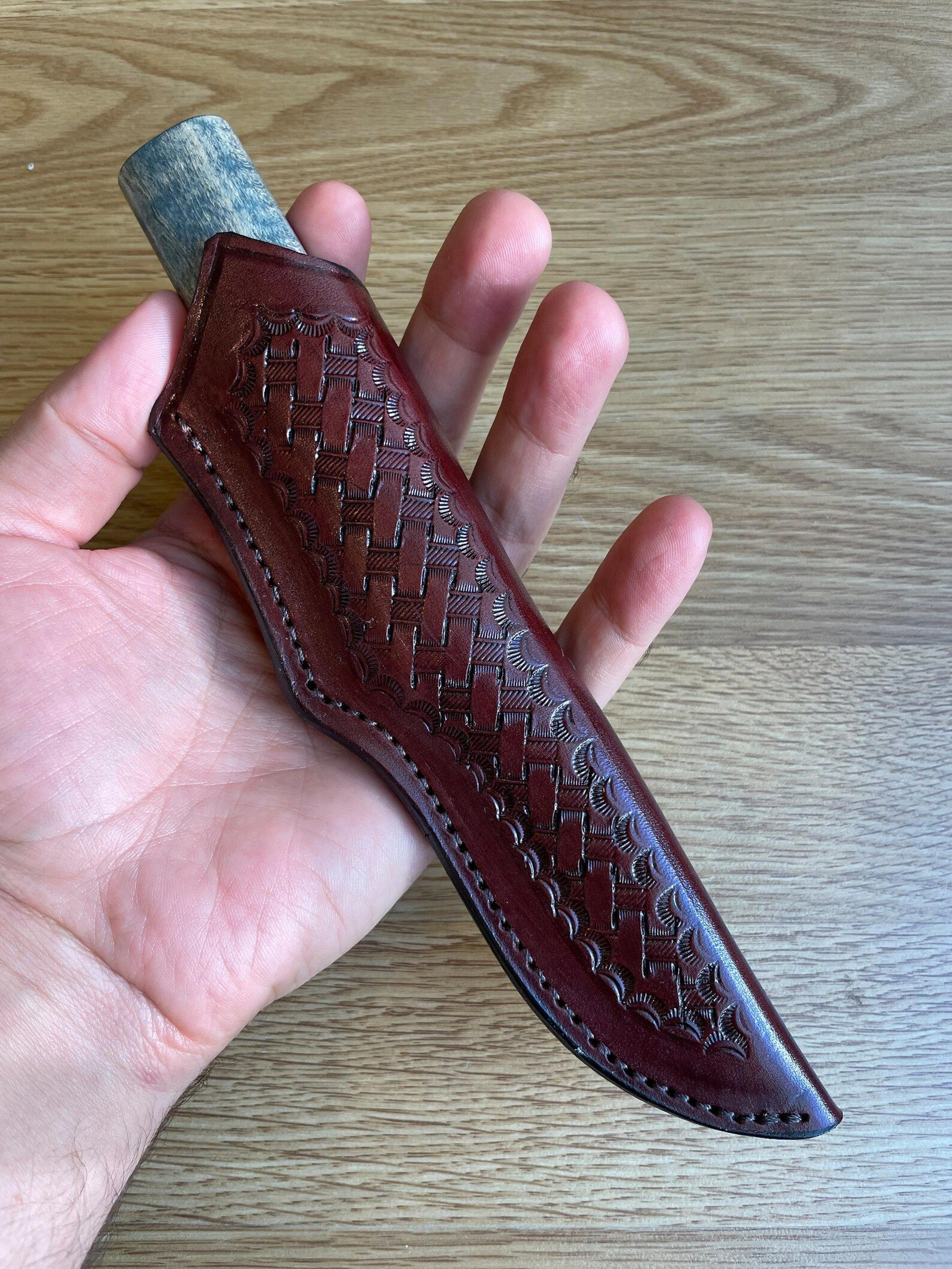 puukko knife n690 steel bushcraft camping knife padouk cow horn handle