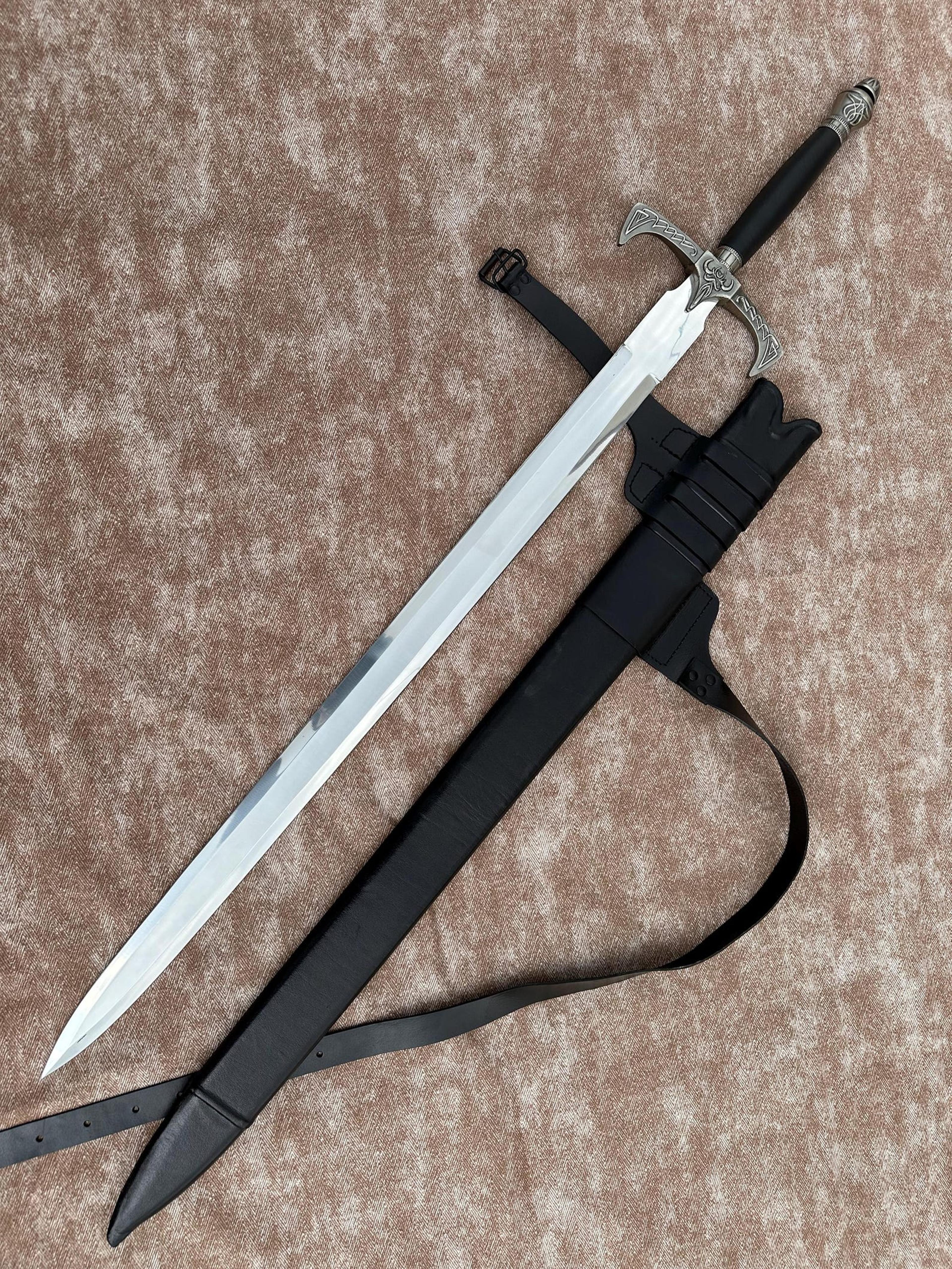 sword of truth inspired display sword with custom scabbard and decorative details
