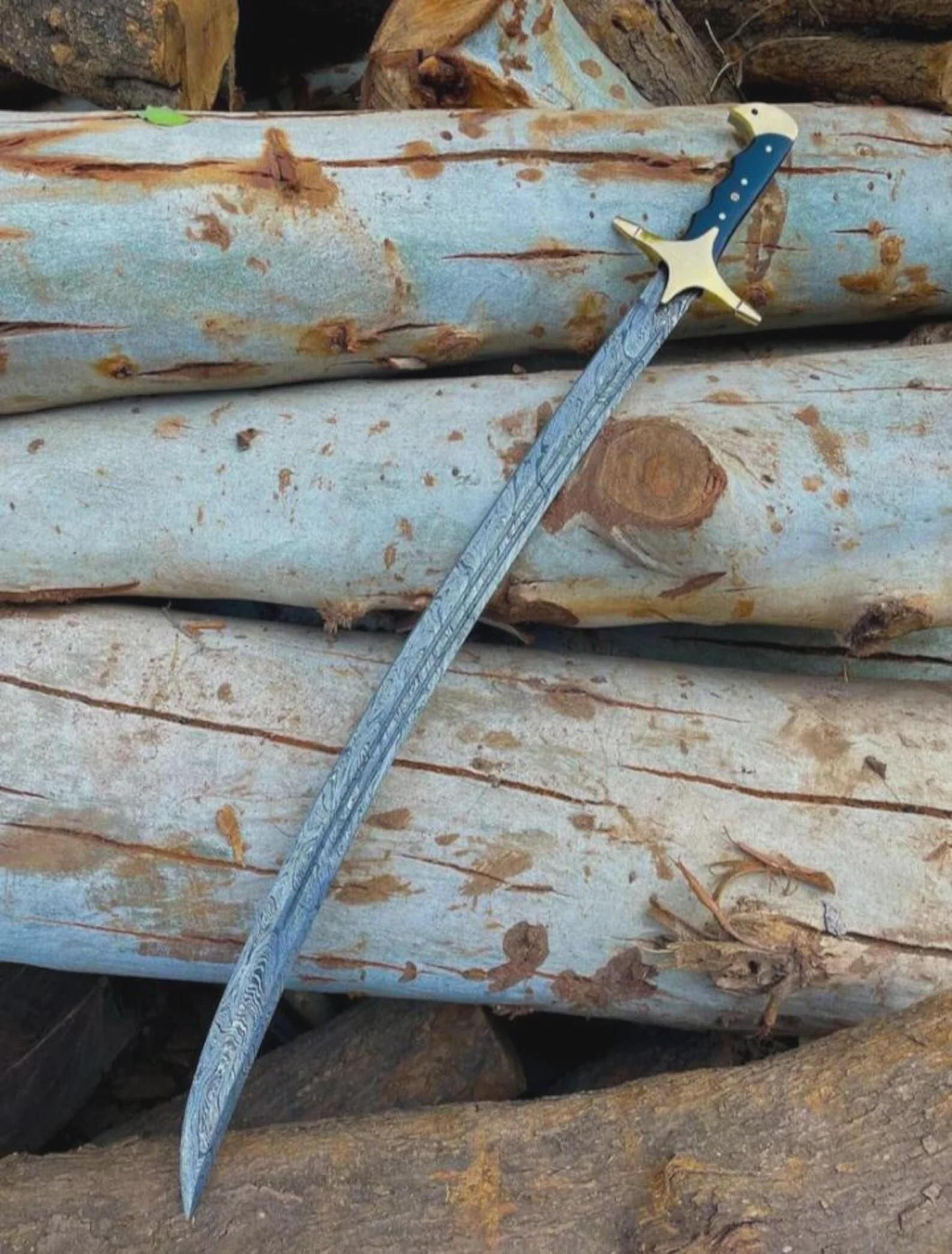 high quality handmade damascus steel ertugrul scimitar arabic turkish sword for collectors and special occasions