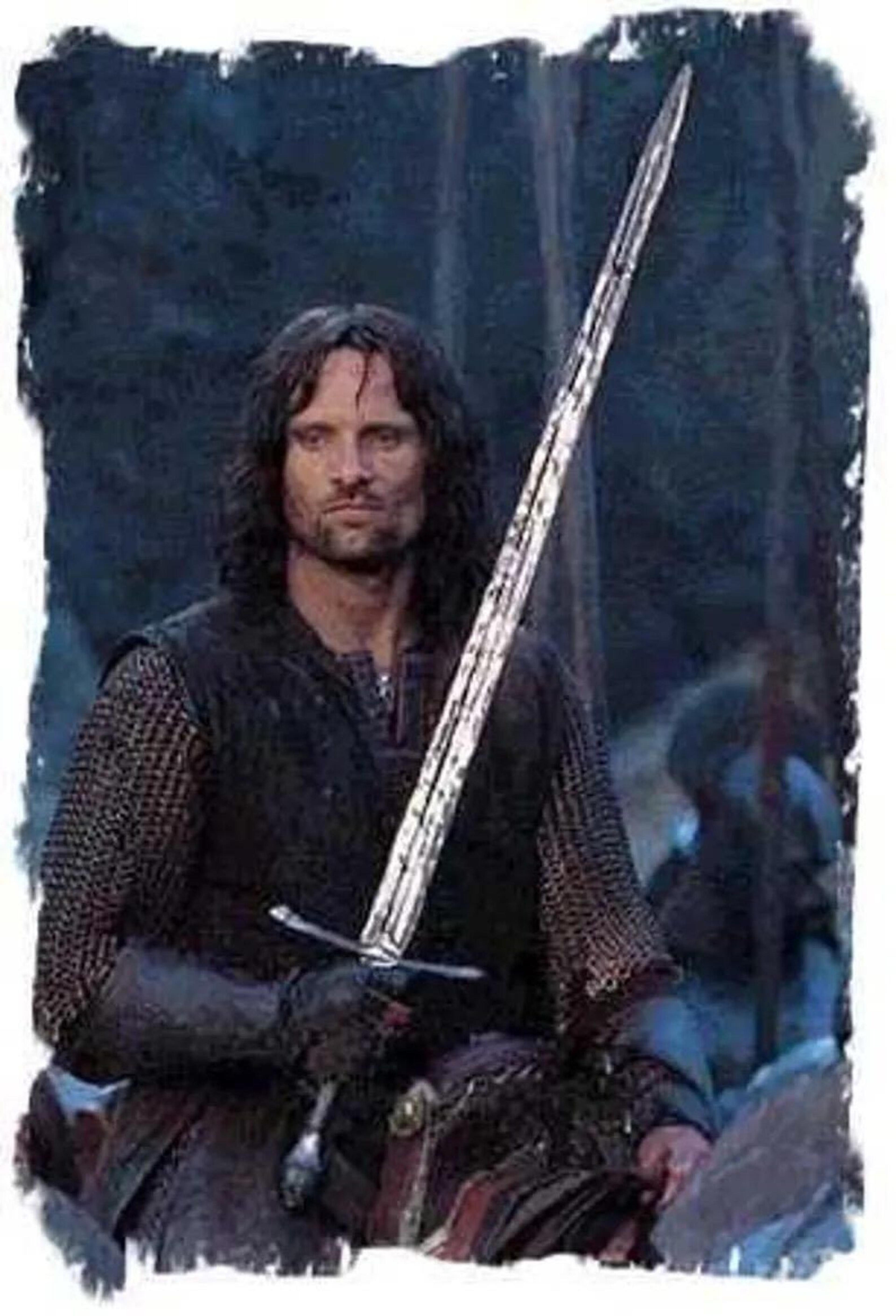 hand forged medieval knight sword with scabbard - double edge steel blade - viking / crusader style sword