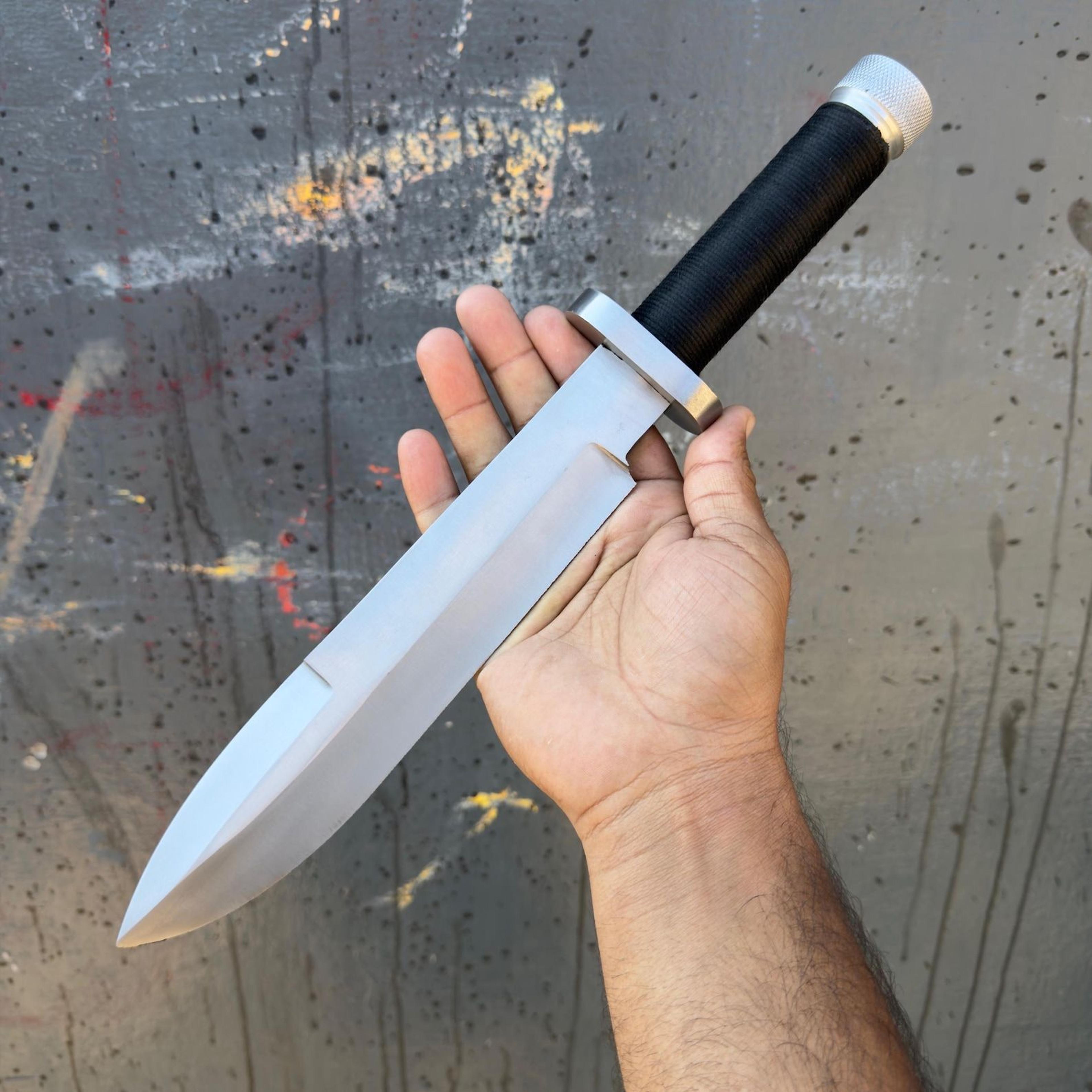 handmade full tang stainless steel utility knife for outdoor camping and collecting