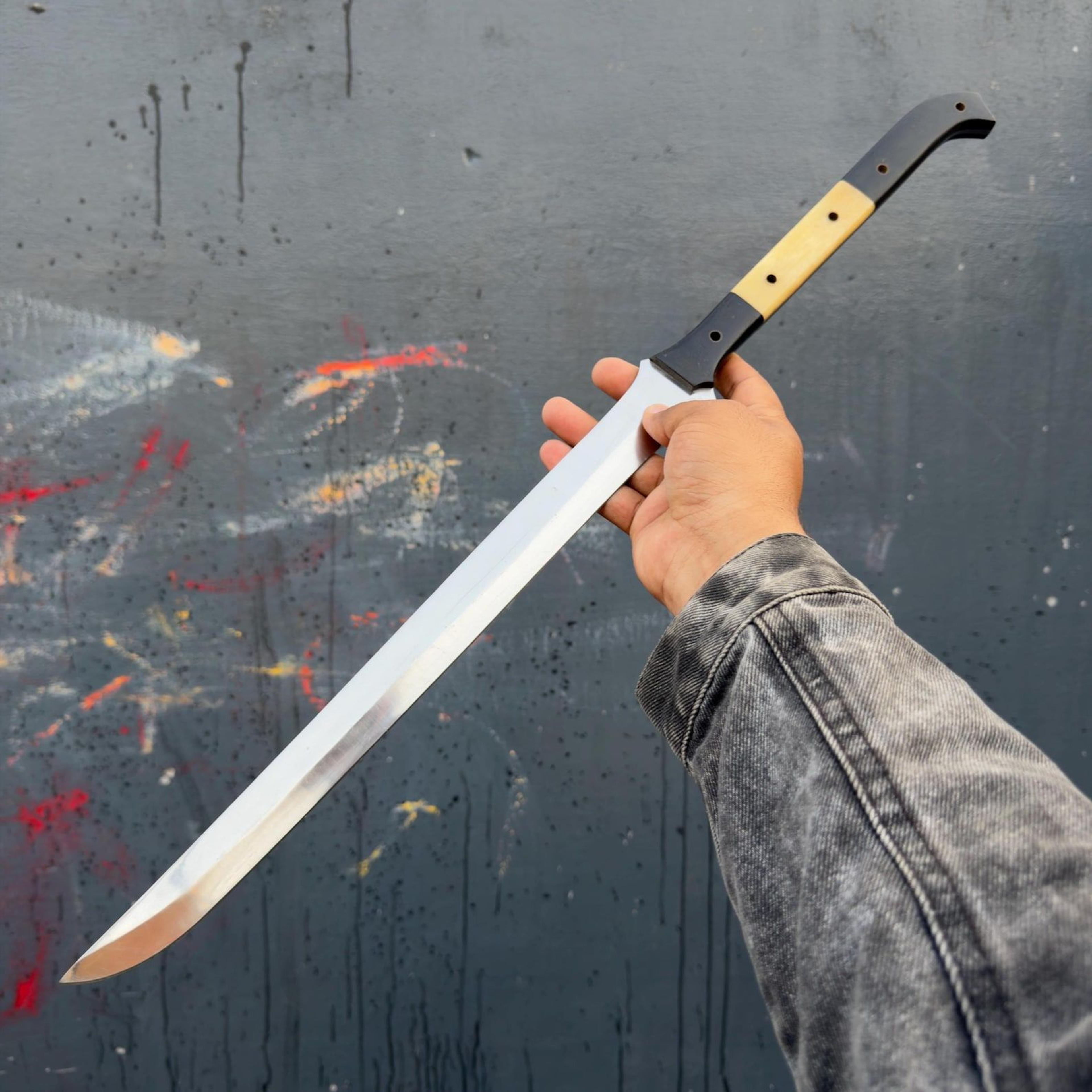 samurai inspired decorative katana sword for cosplay and display, minimalist japanese sword prop