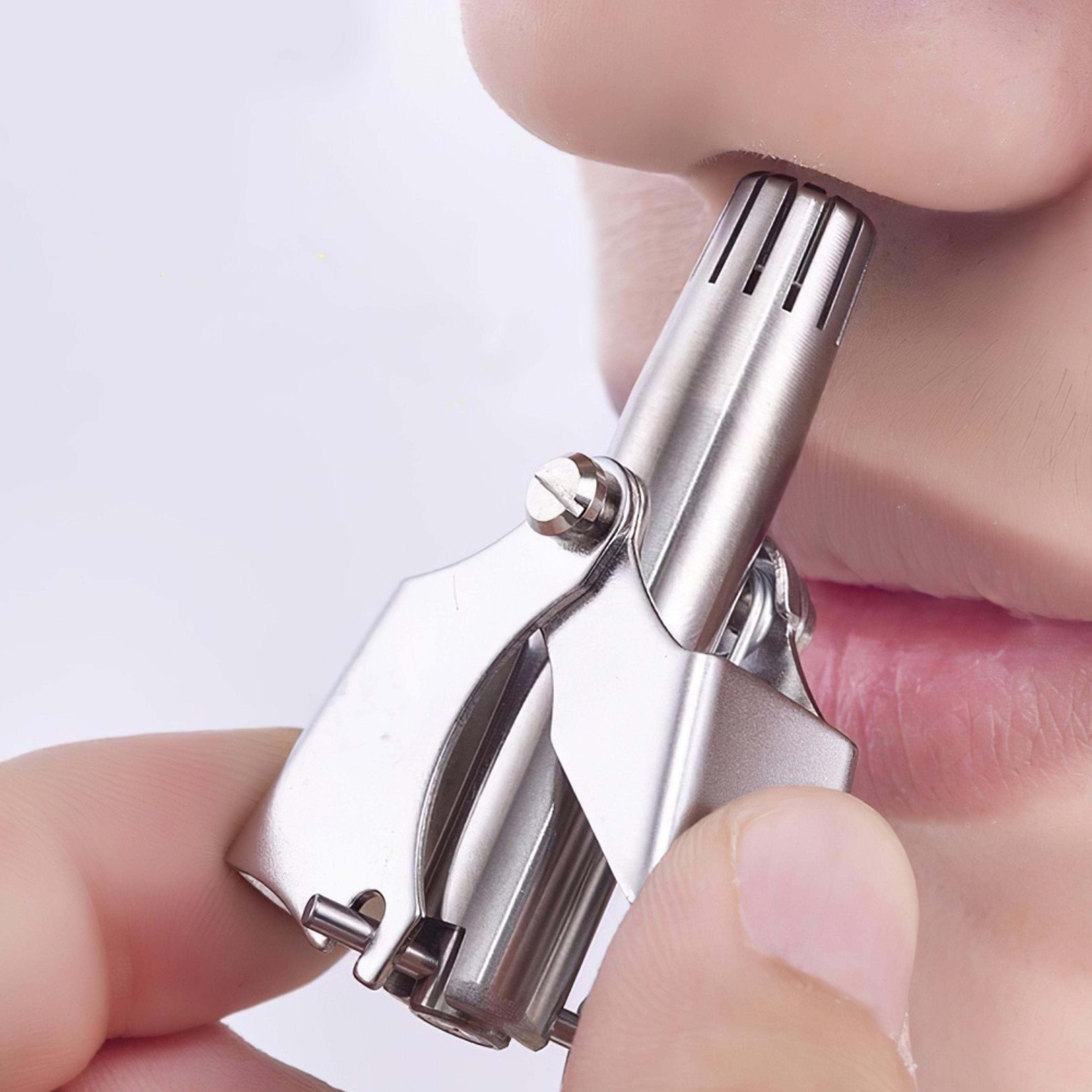 mini nose hair trimmer – portable nasal hair cutter | perfect grooming gift