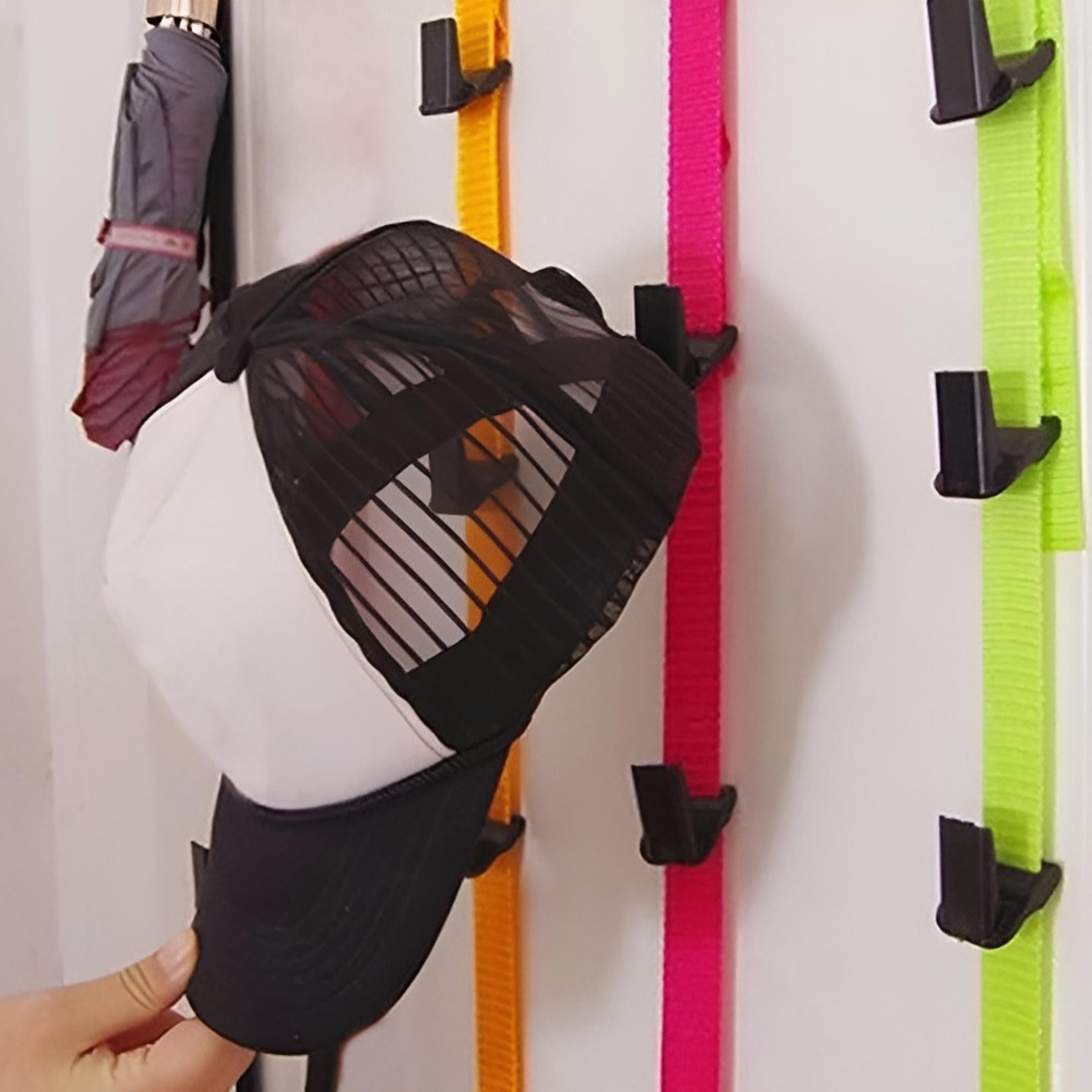 adjustable cap & bag door rack