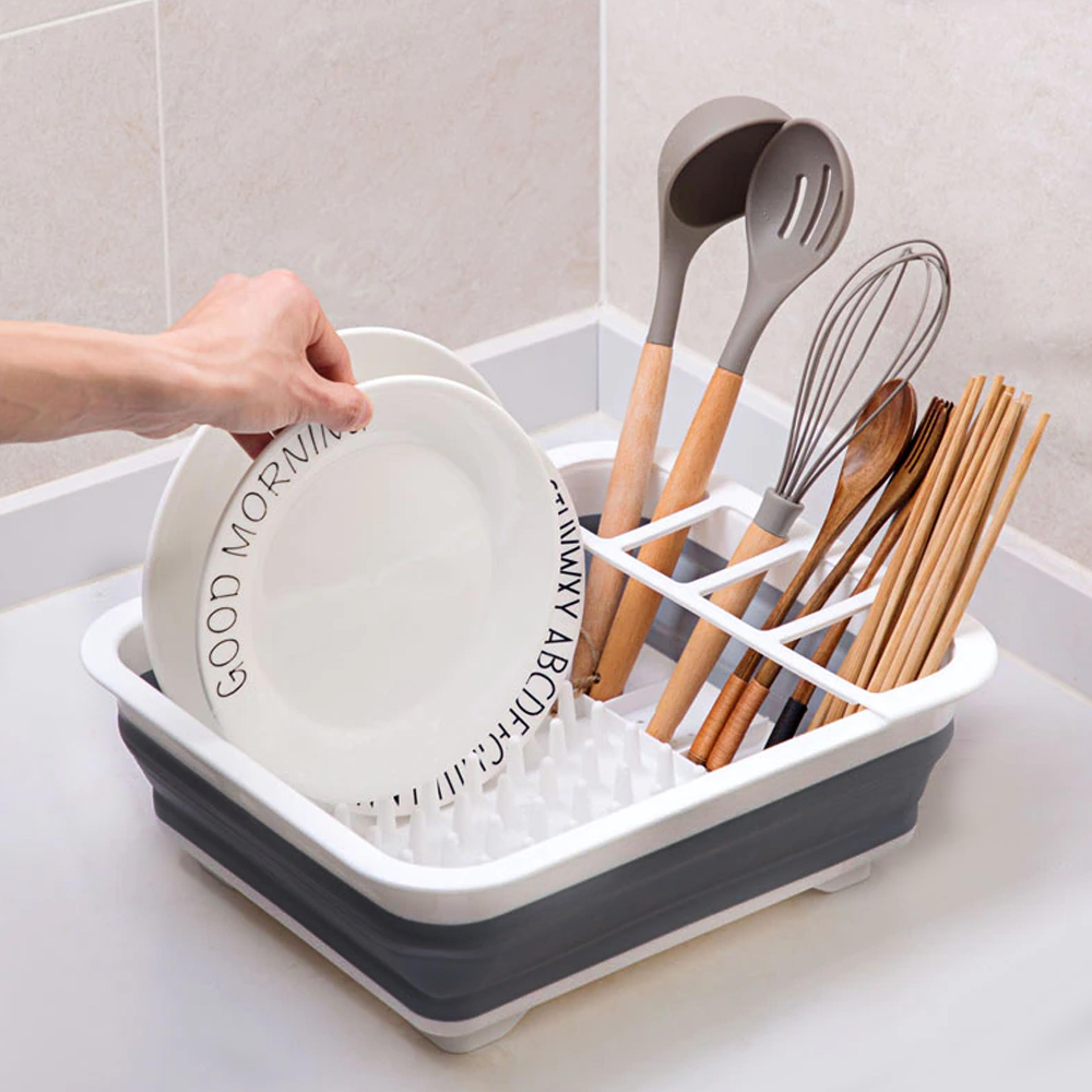 kitchen folding drainage dish rack