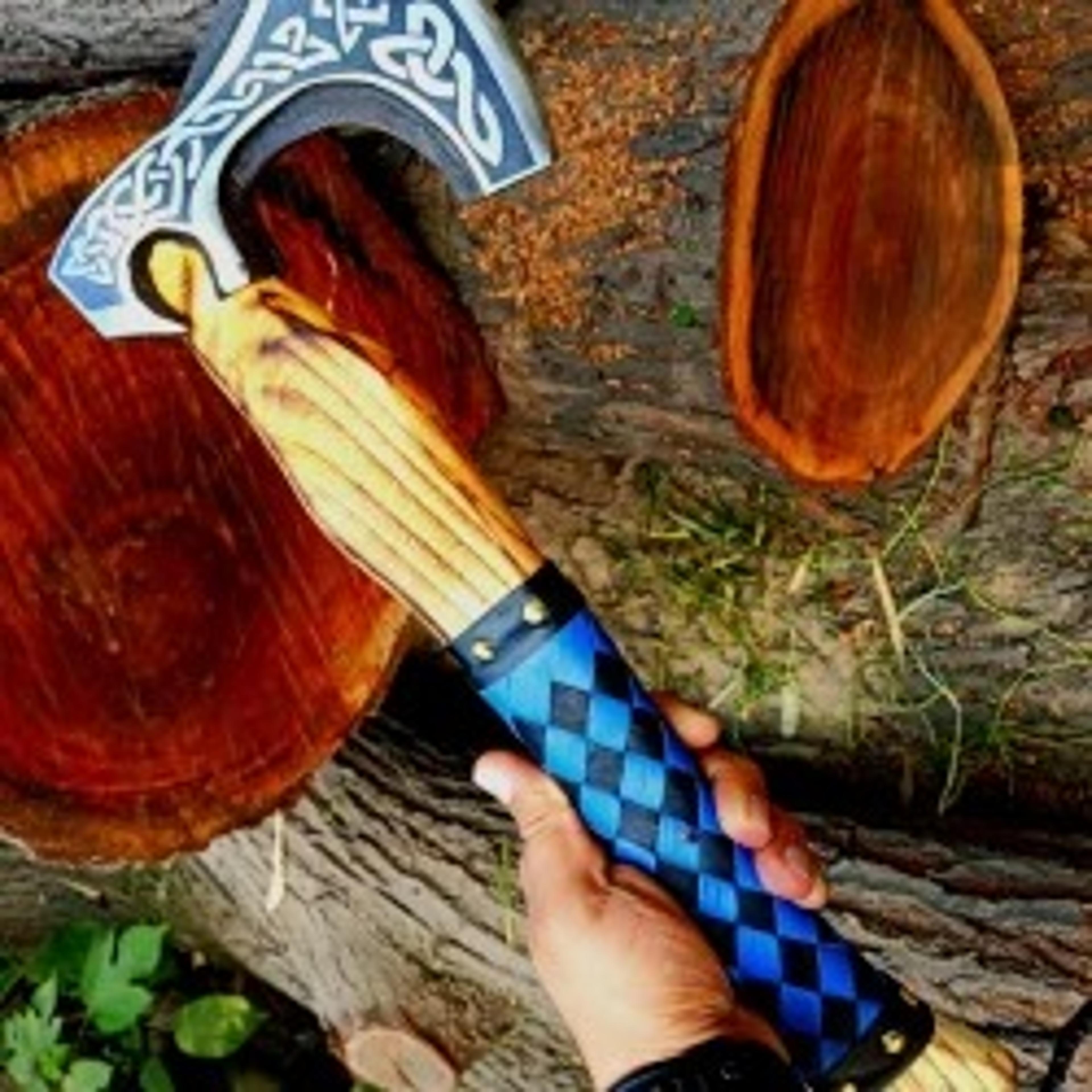 custom handmade steel hatchet tomahawk axe throwing viking hunting axe