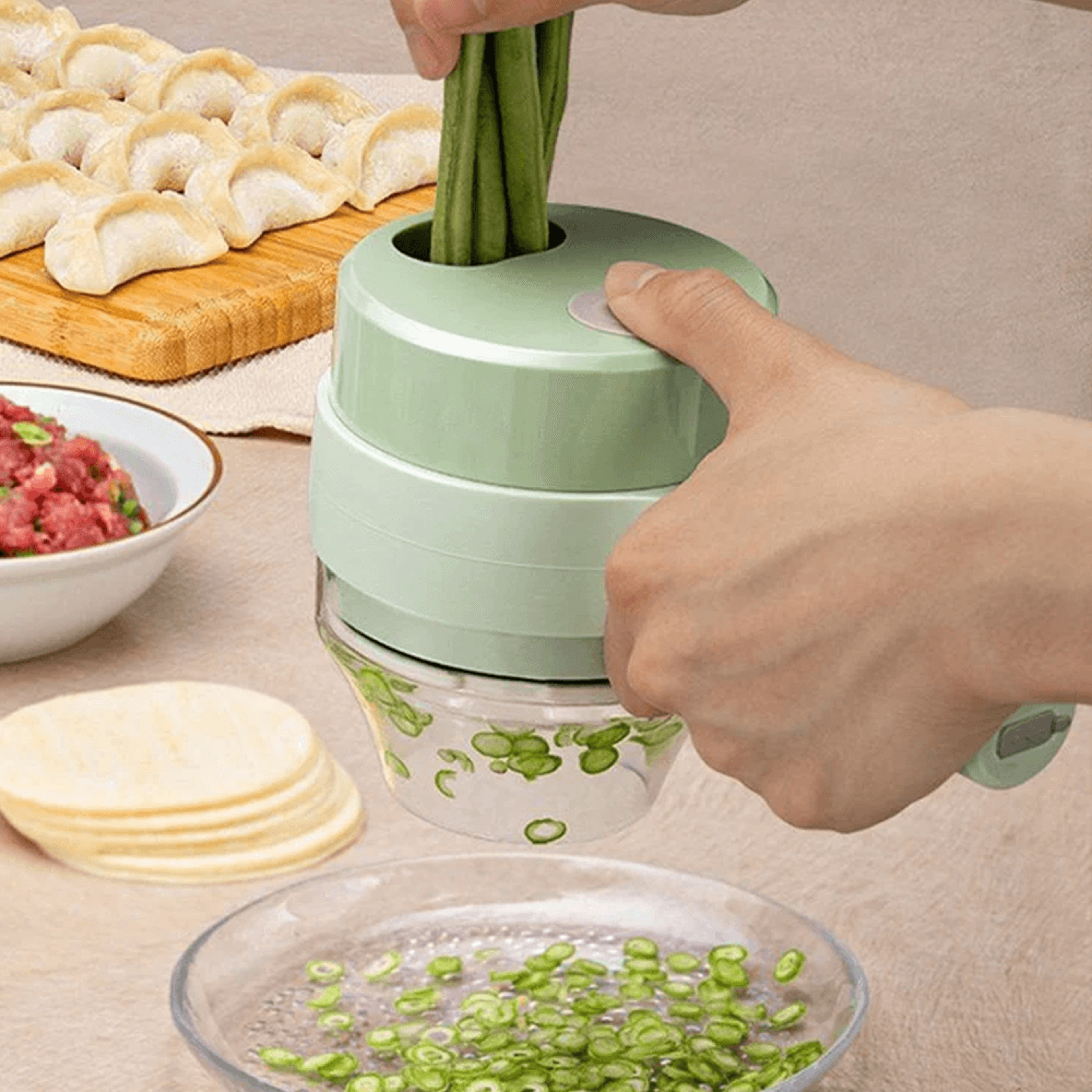 4 in 1 handheld electric vegetable slicer