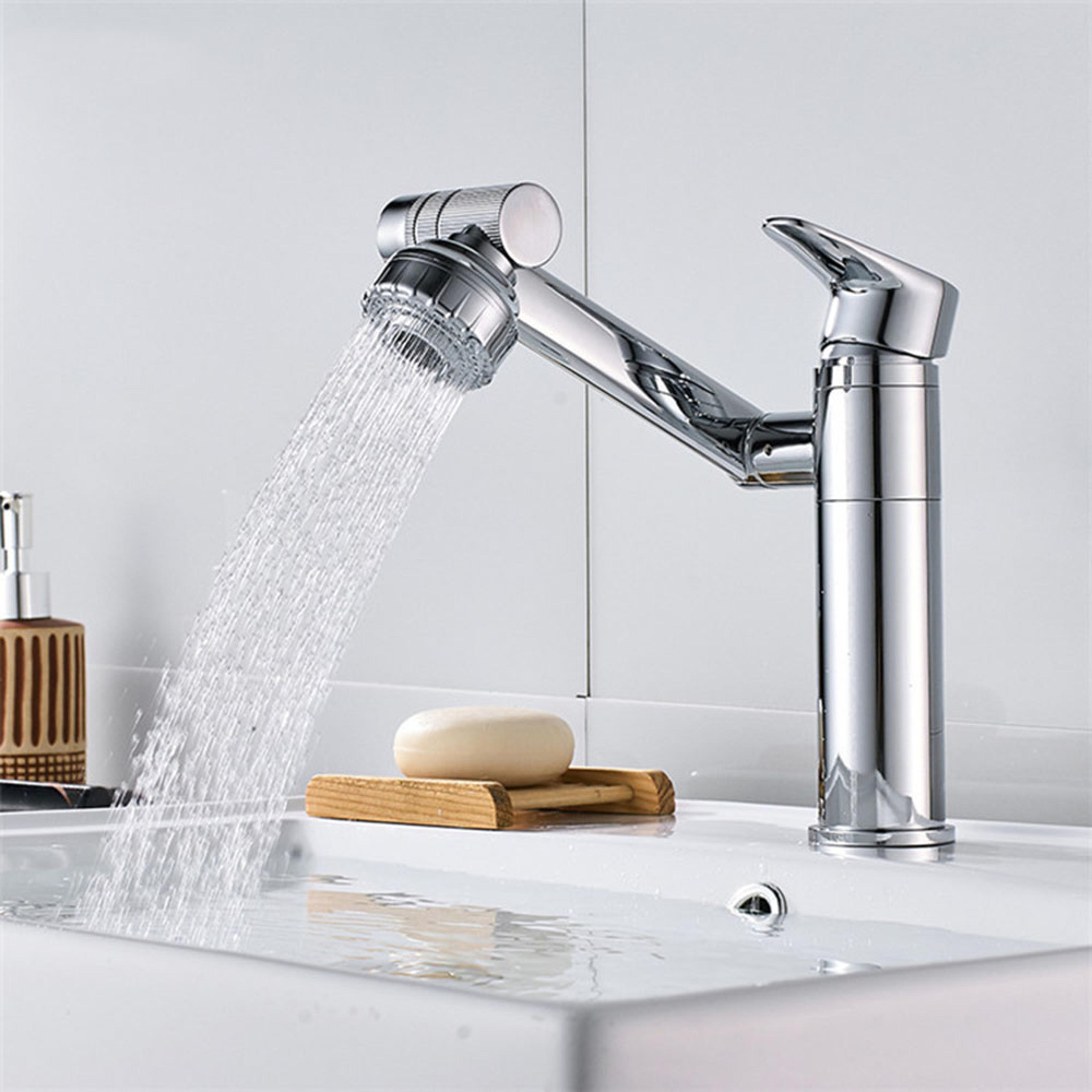1080 degree swivel bathroom sink faucet