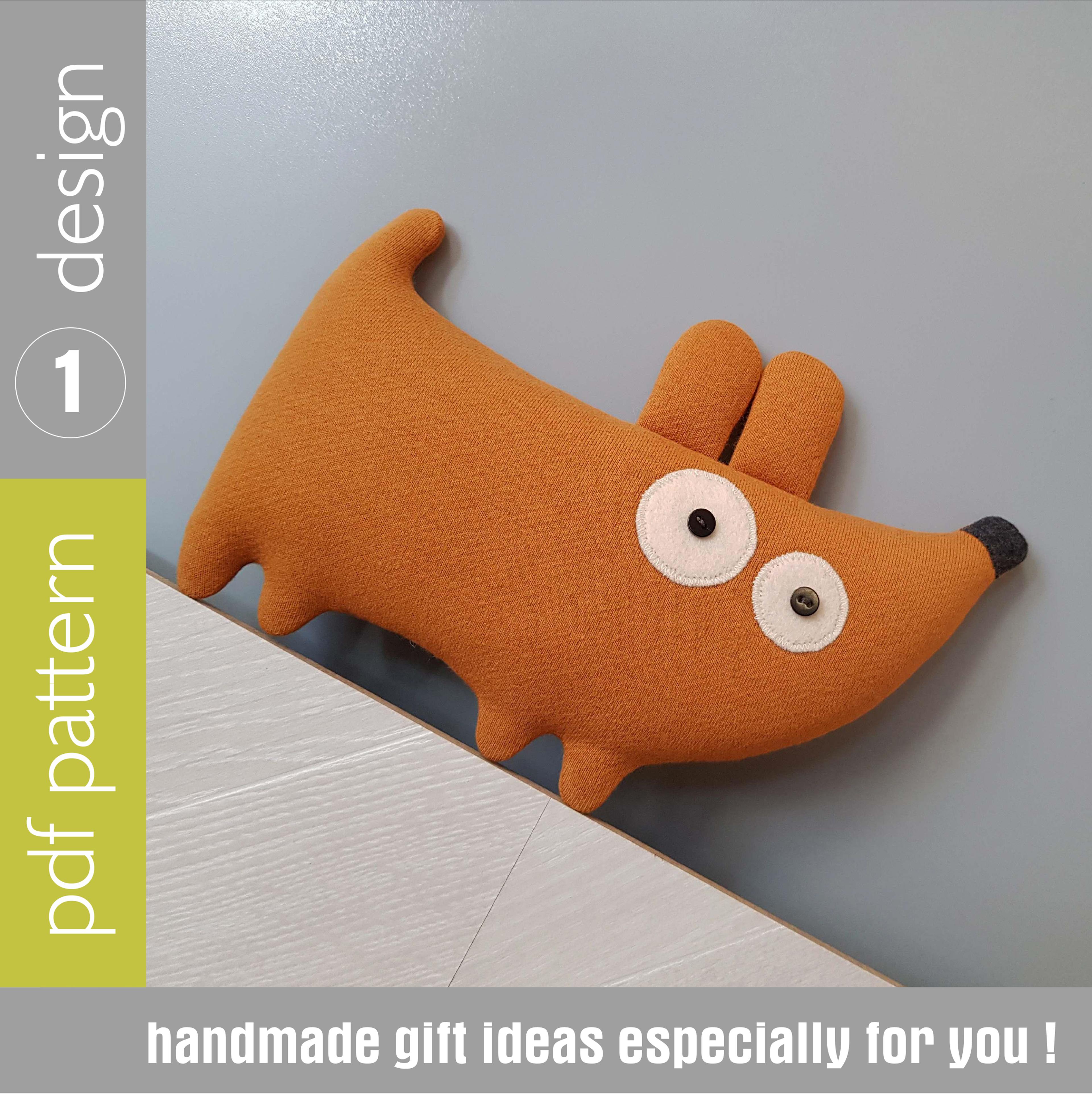 stuffed dog sewing pattern pdf, digital tutorial in english. animal doll pattern. rag doll diy. stuffed animal pattern