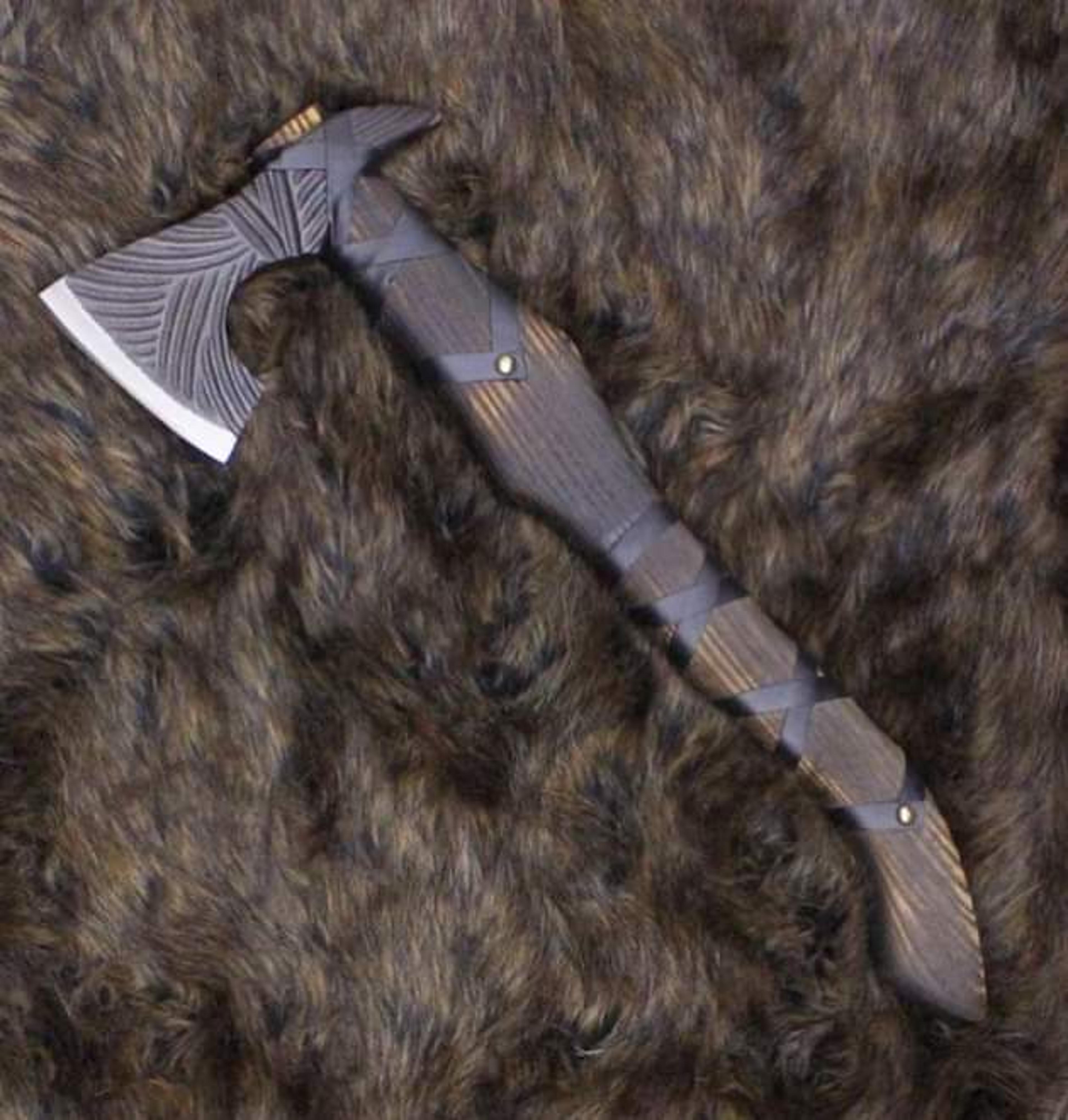hunting axe, viking axe, with rose wood, wedding gifts for him, anniversary gifts for her, gifts for him, camping axes