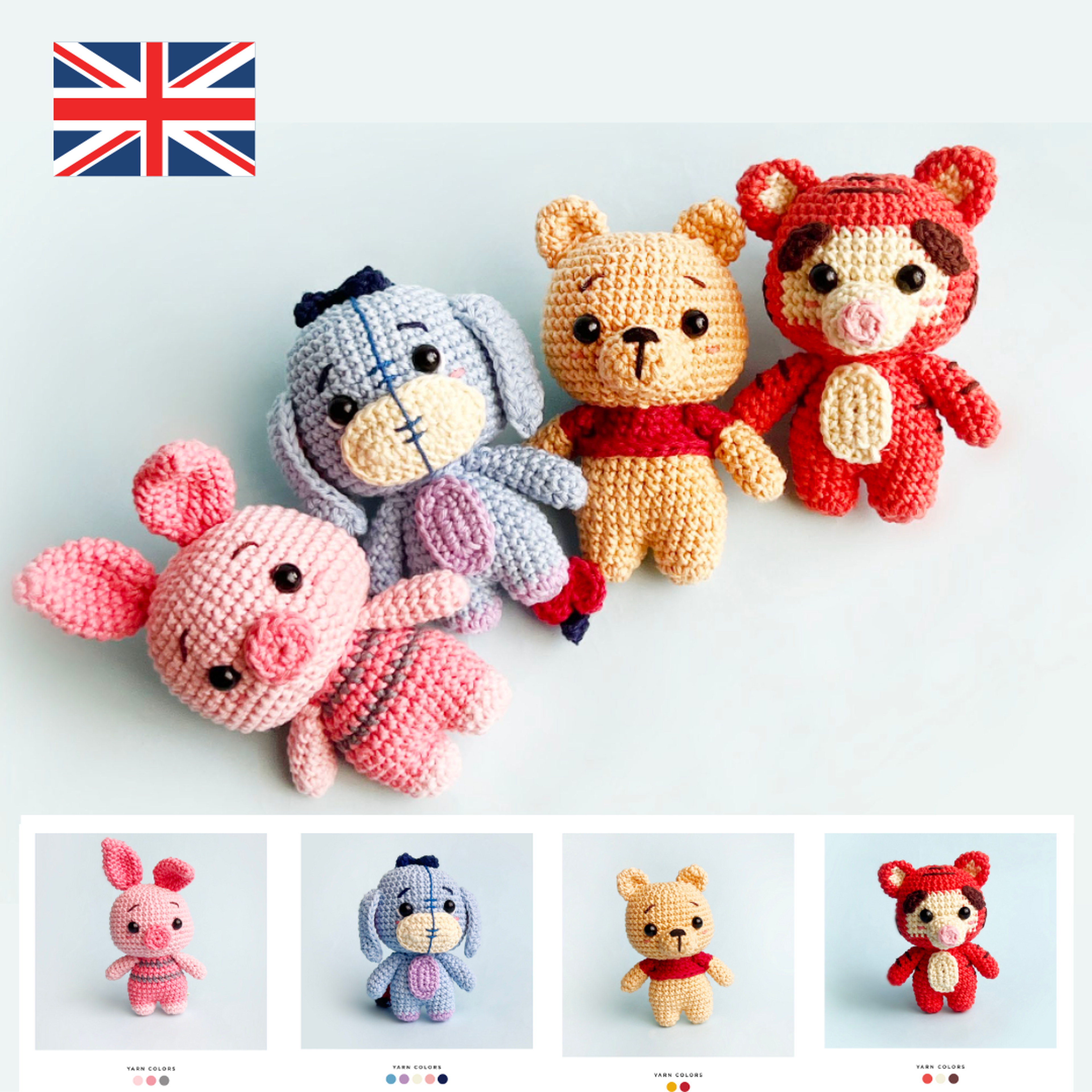 friends amigurumi pattern doll pdf - 4 crochet patterns