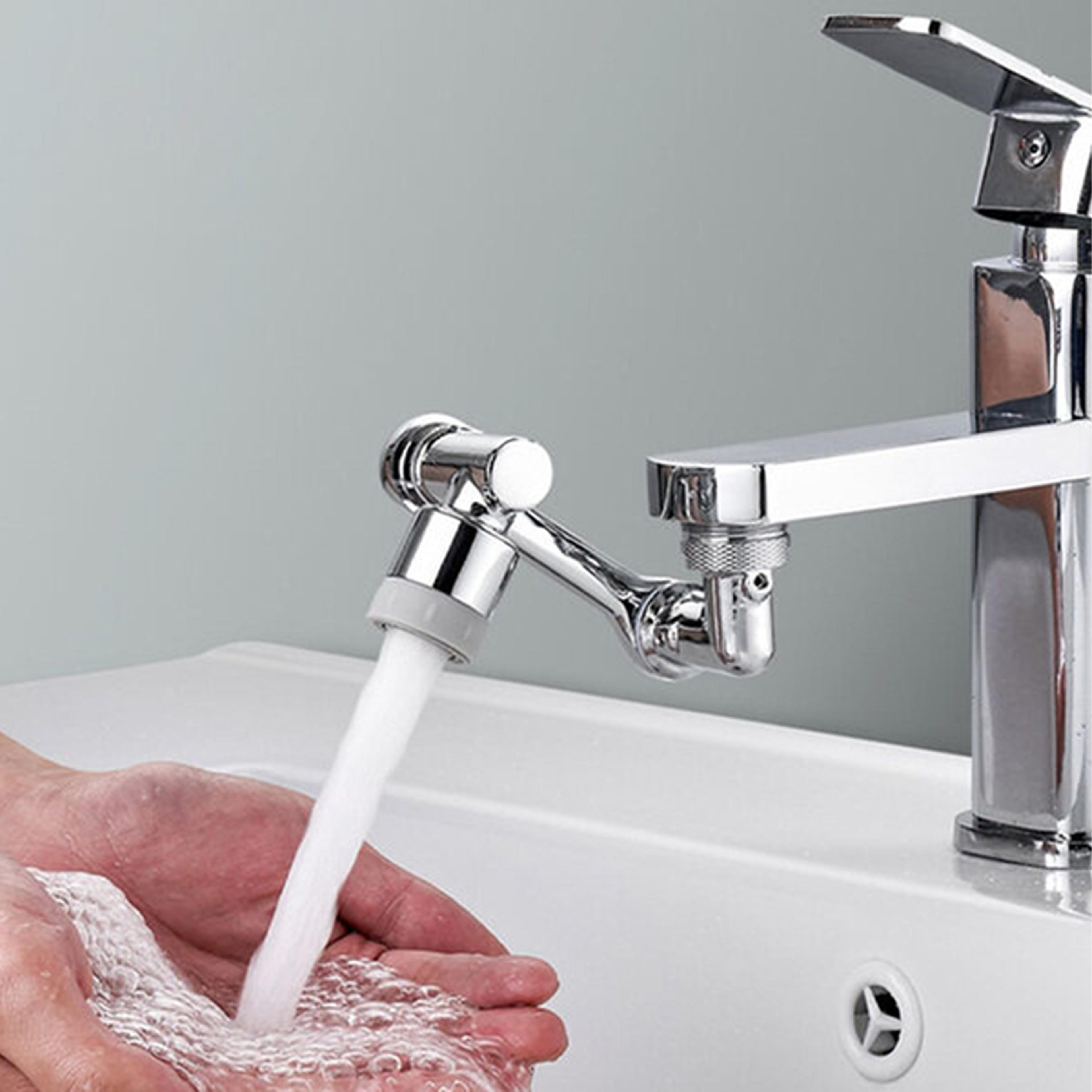 1080 degree rotating dual water outlet faucet extender