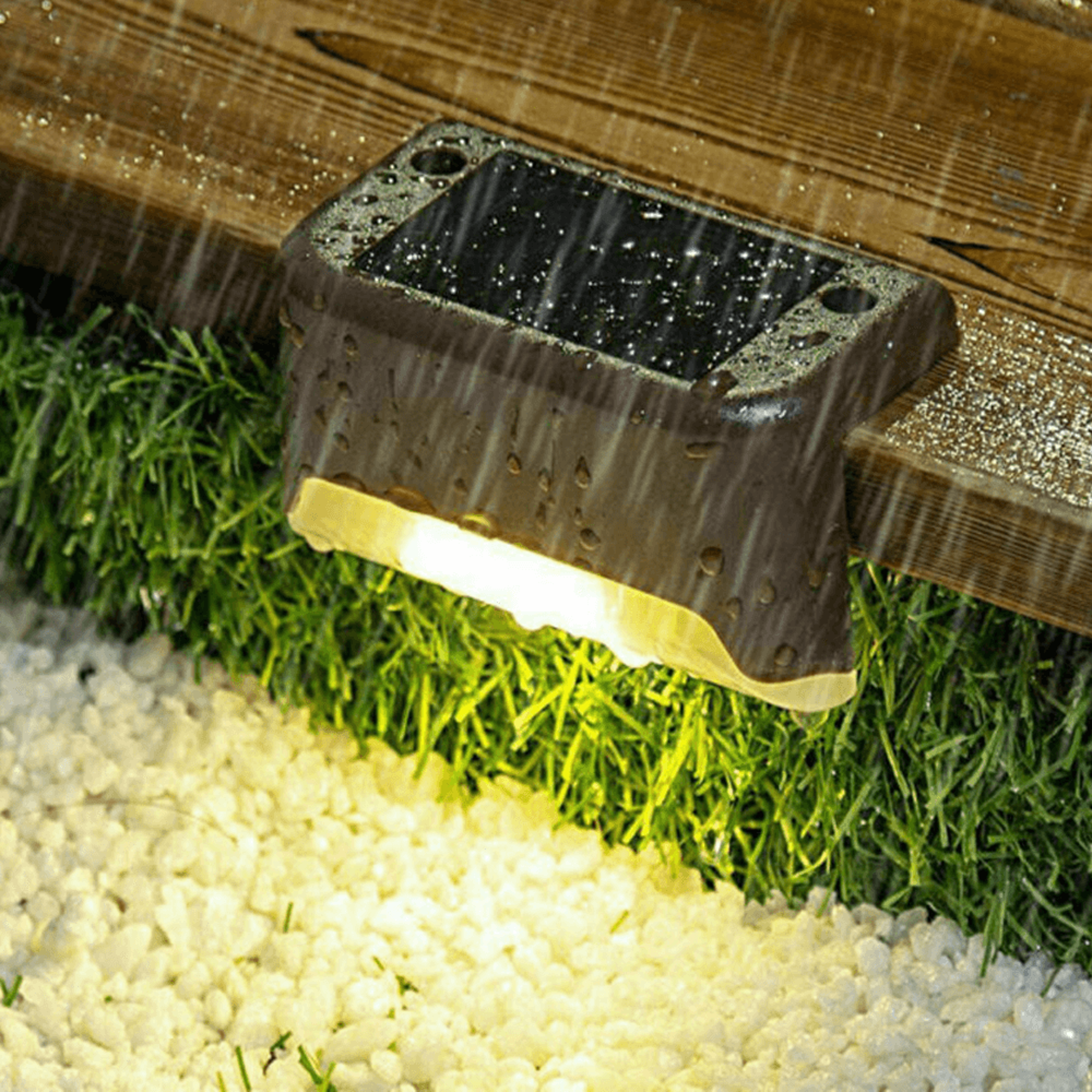 waterproof garden solar powered outdoor light
