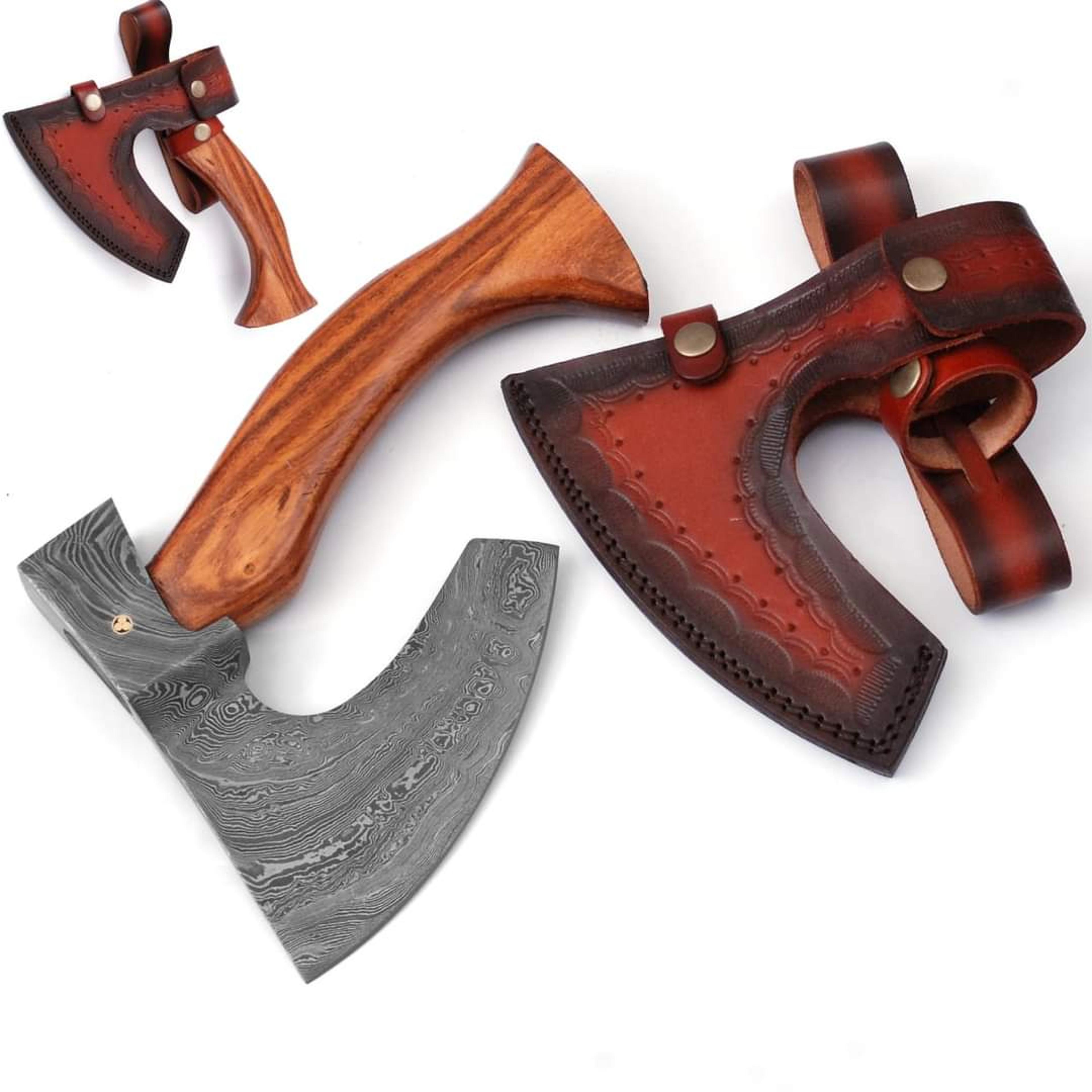 hunting axe, viking axe, with rose wood, engraved cutting axe, anniversary gifts for her, gifts for him, camping axes