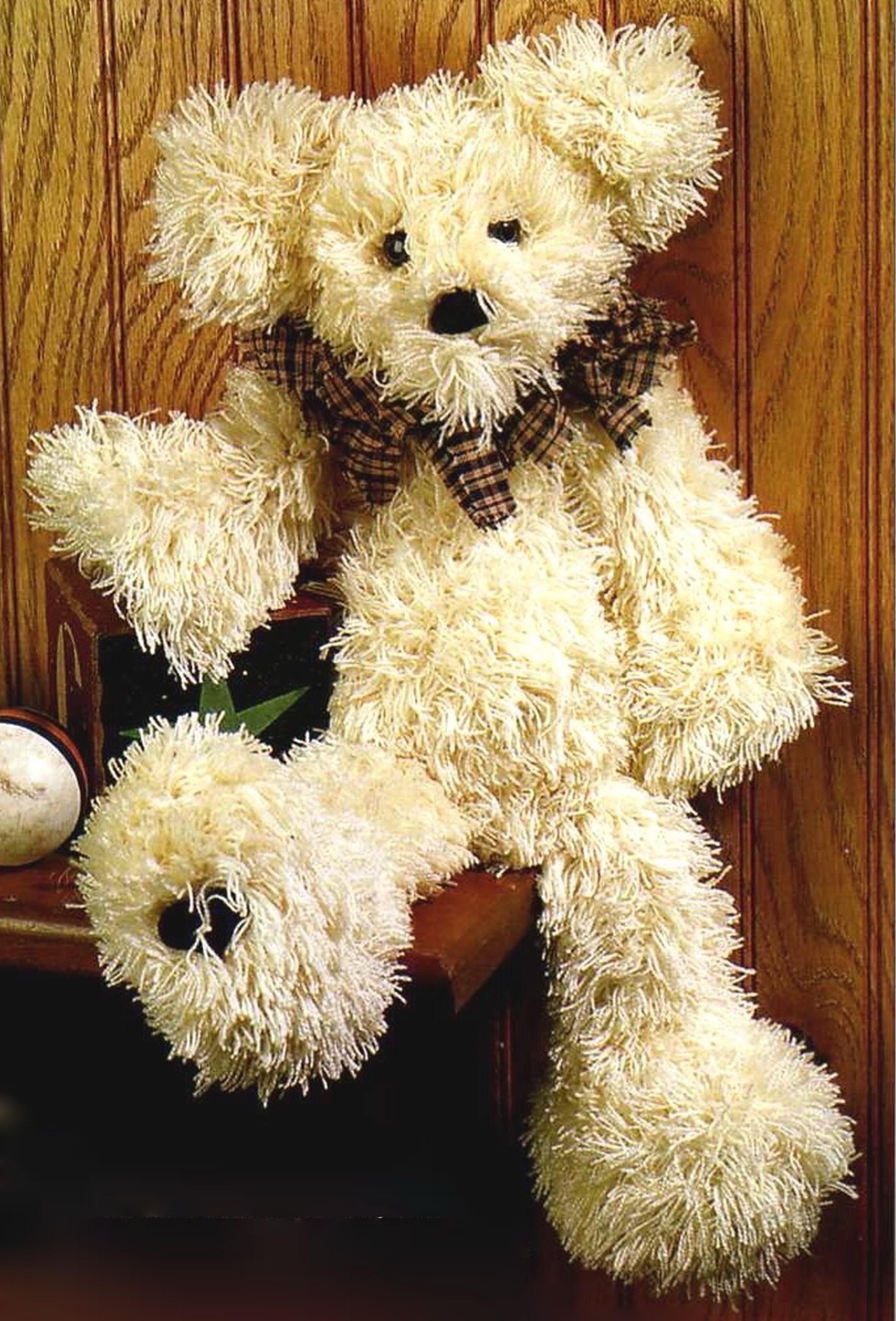 crochet delightful teddy bear pattern - stuffed toy vintage pattern pdf instant download